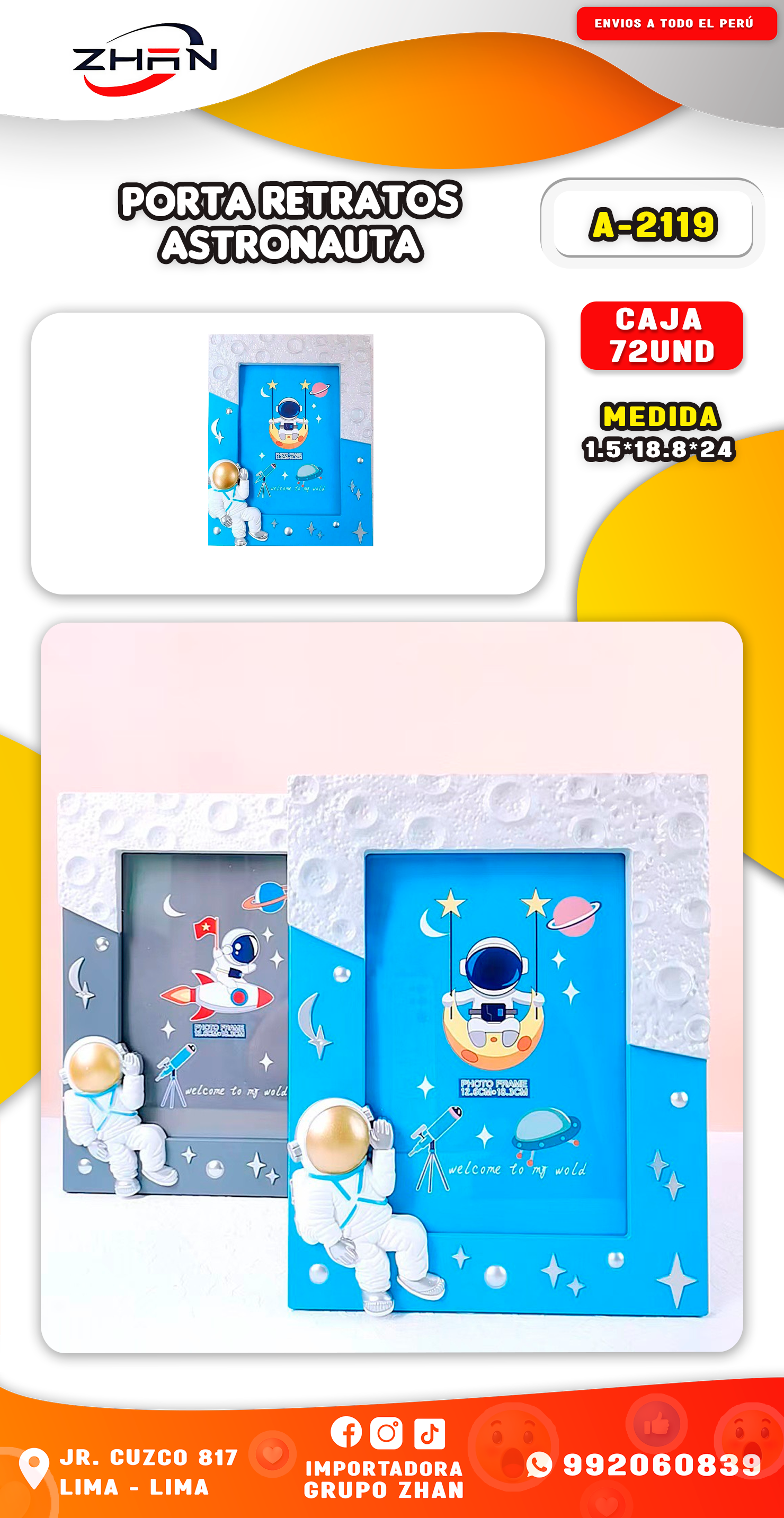 PORTA RETRATOS ASTRONAUTA