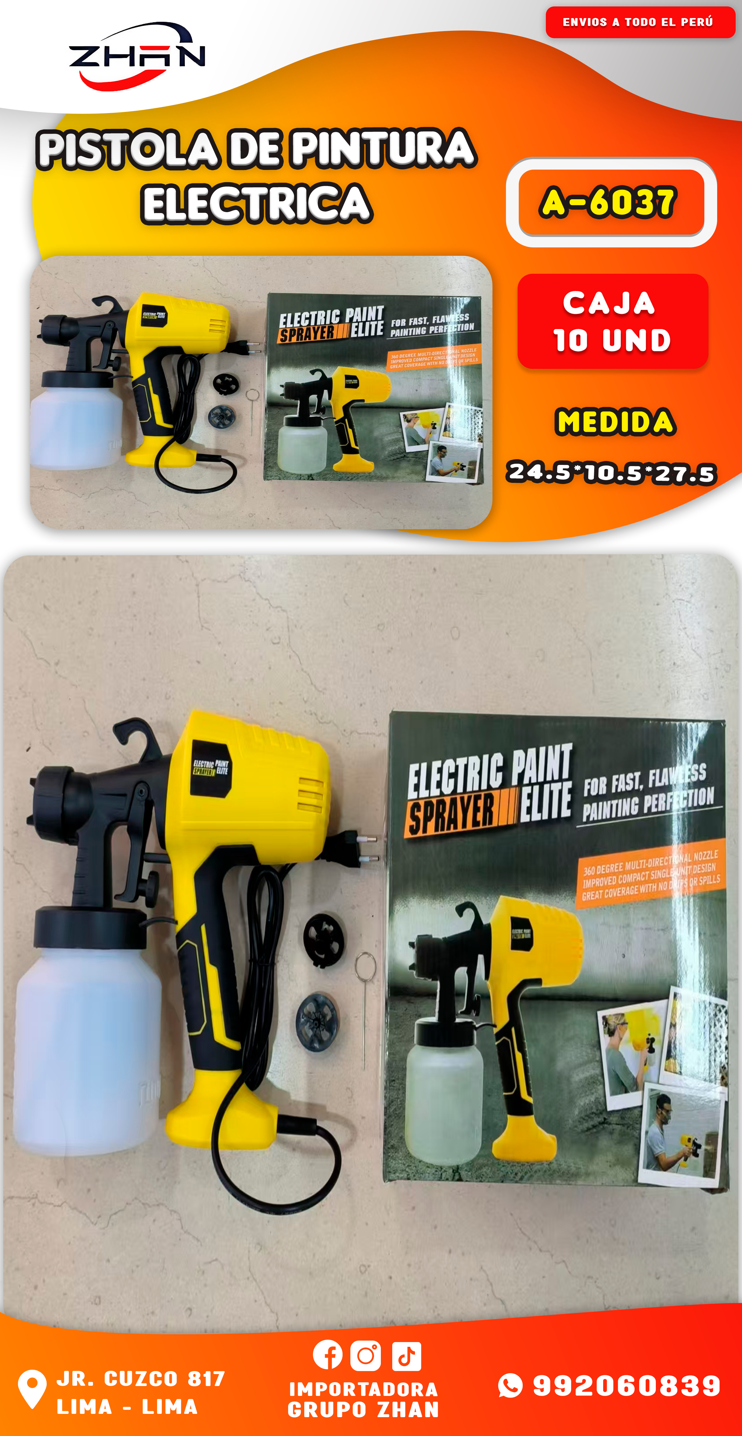 PISTOLA DE PINTURA ELECTRICA