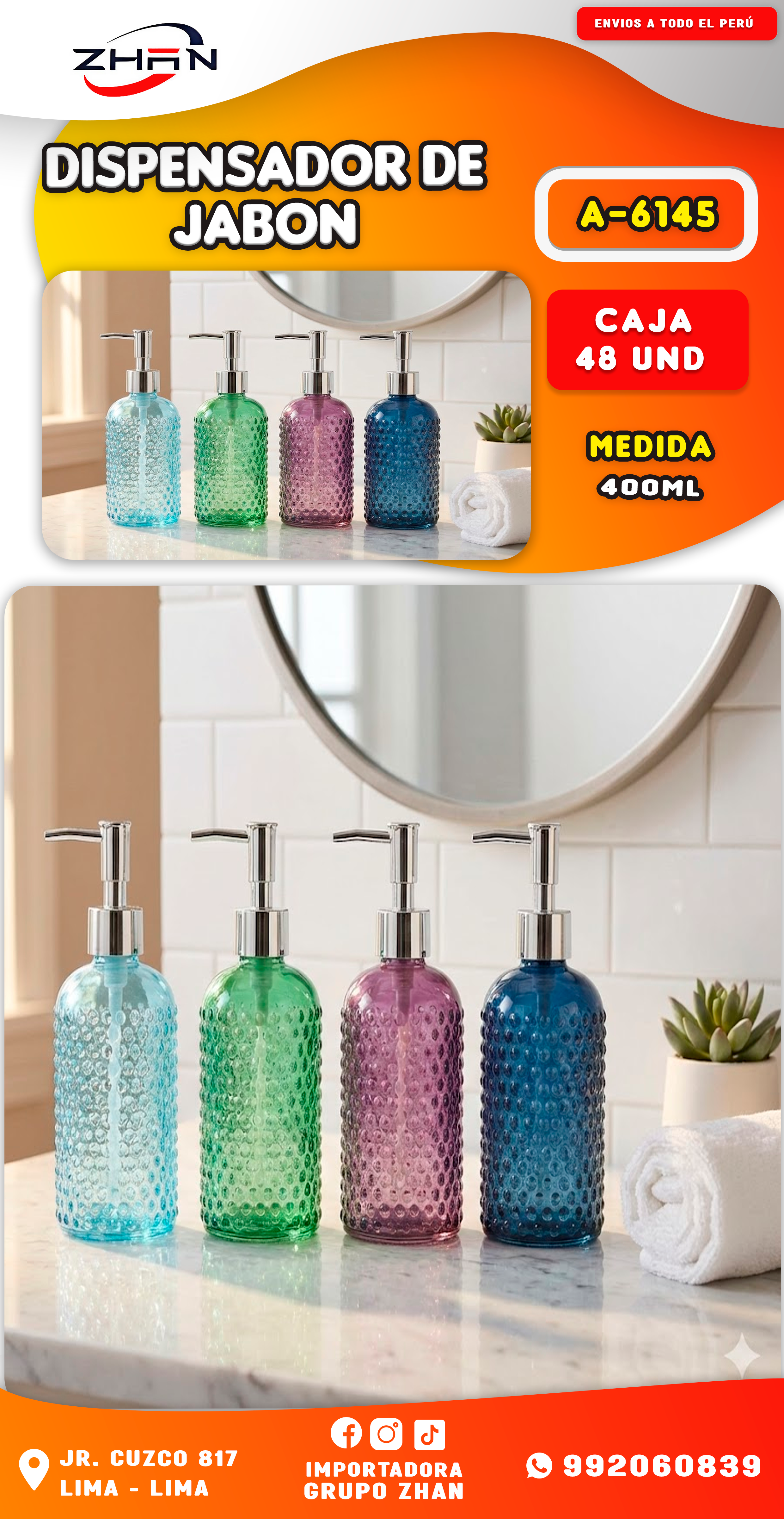 DISPENSADOR DE JABON