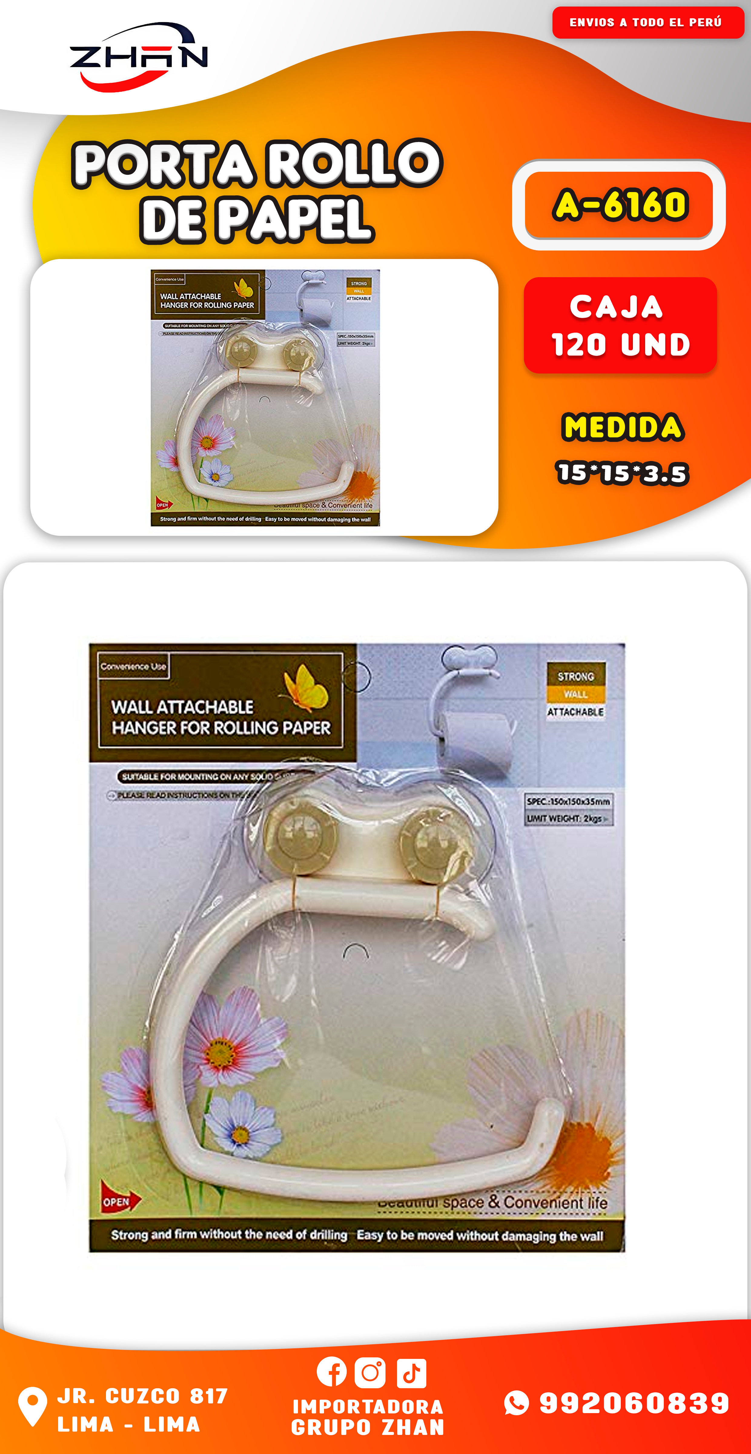 PORTA ROLLO DE PAPEL