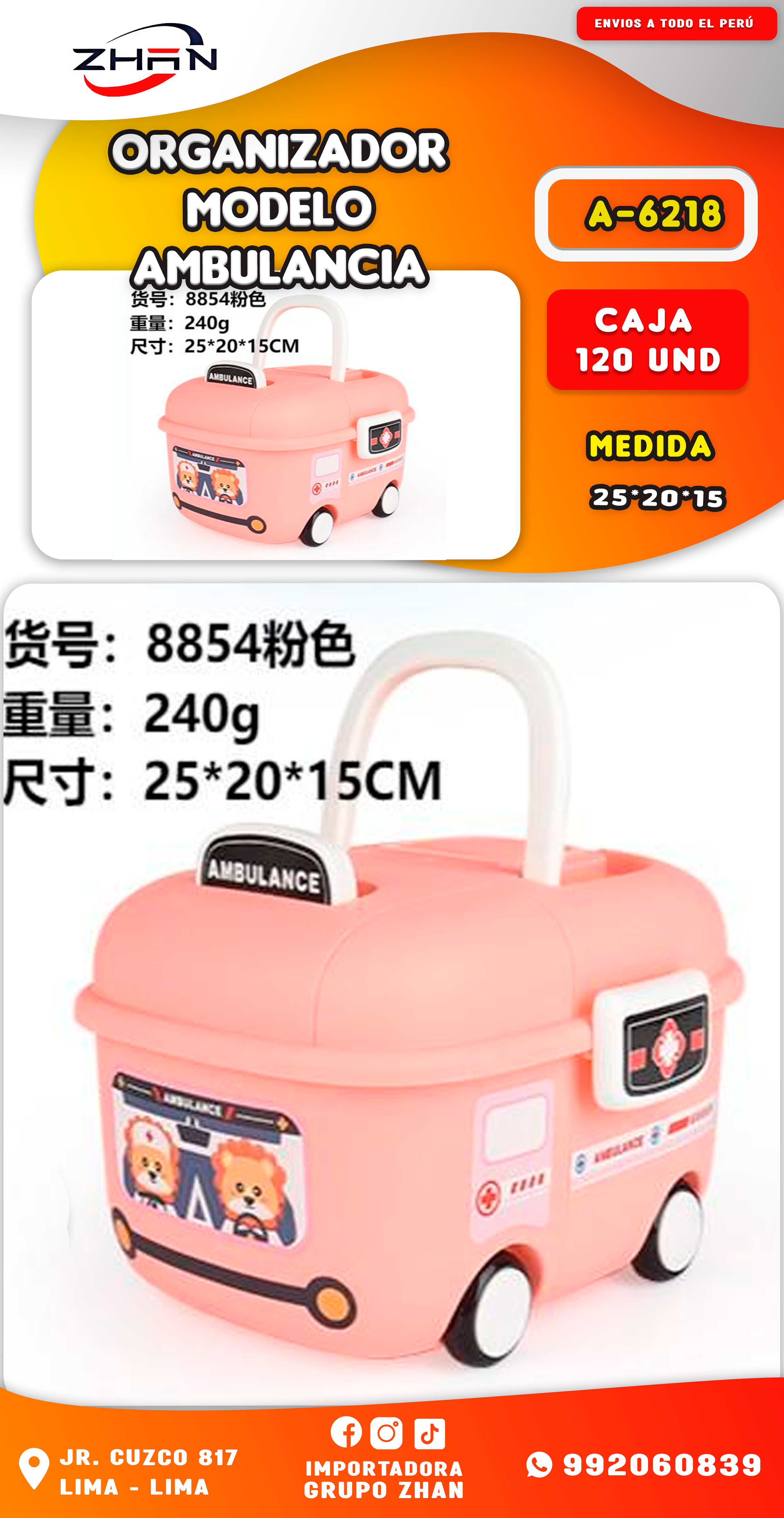 ORGANIZADOR MODELO CARRITO