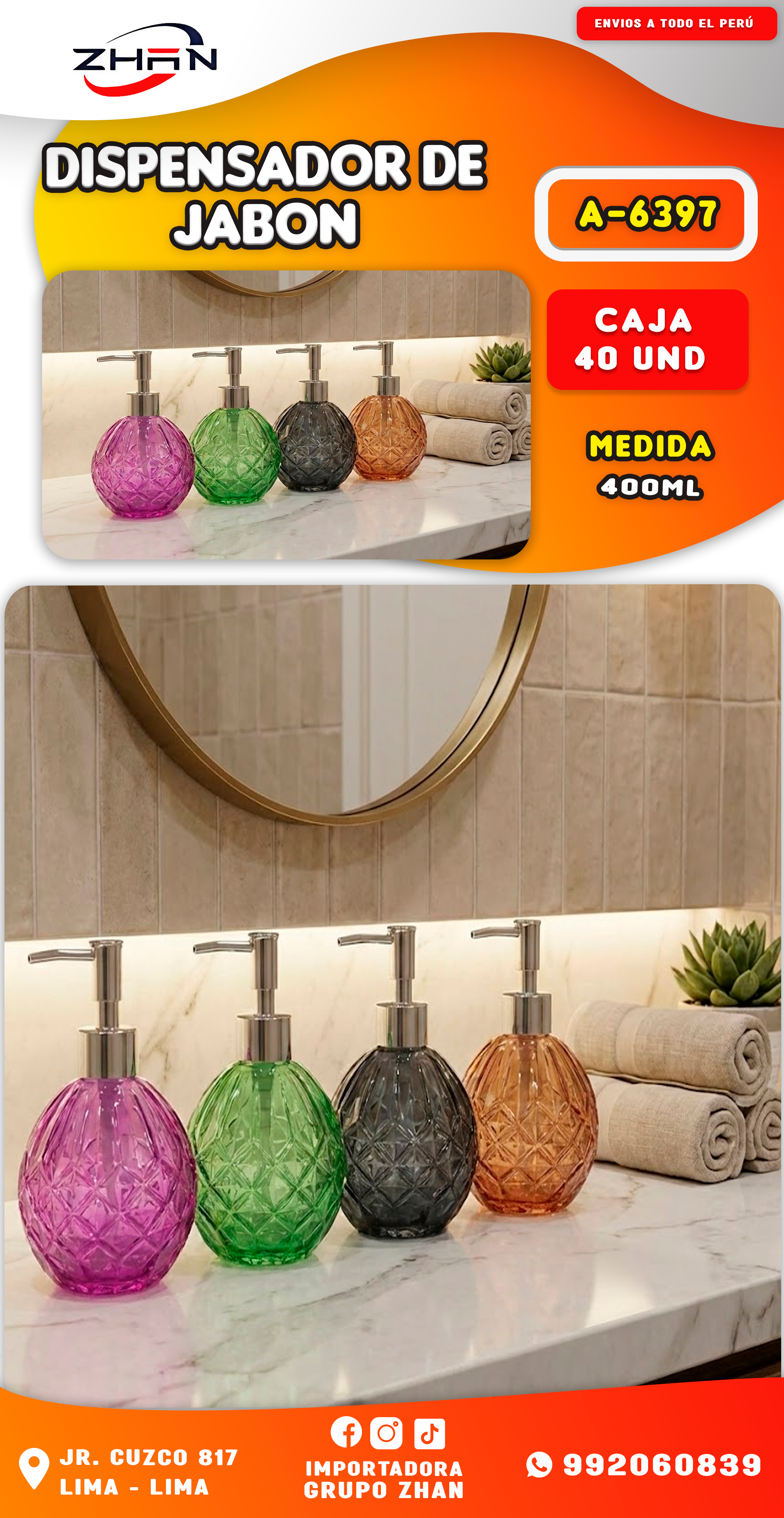 DISPENSADOR DE JABON