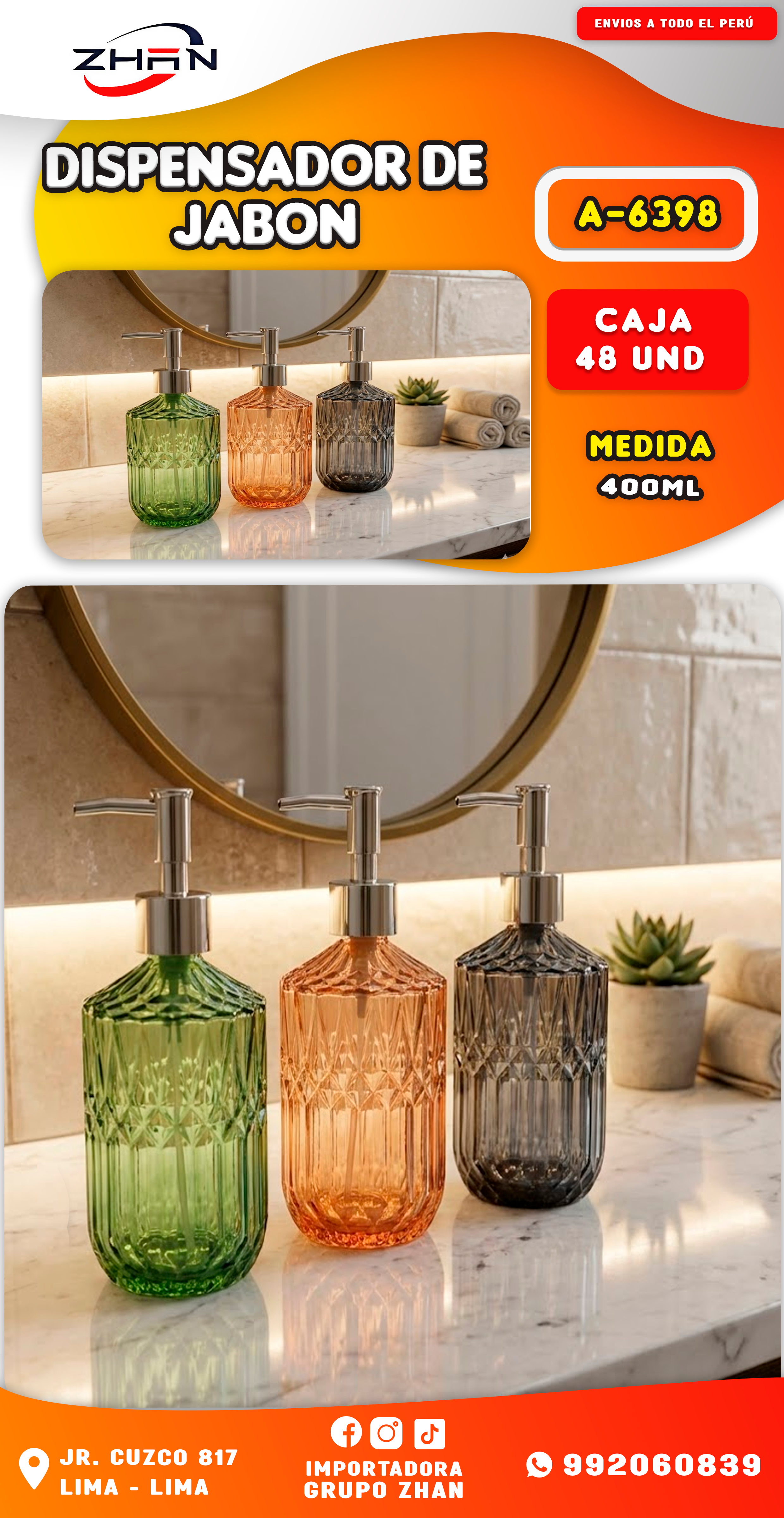 DISPENSADOR DE JABON