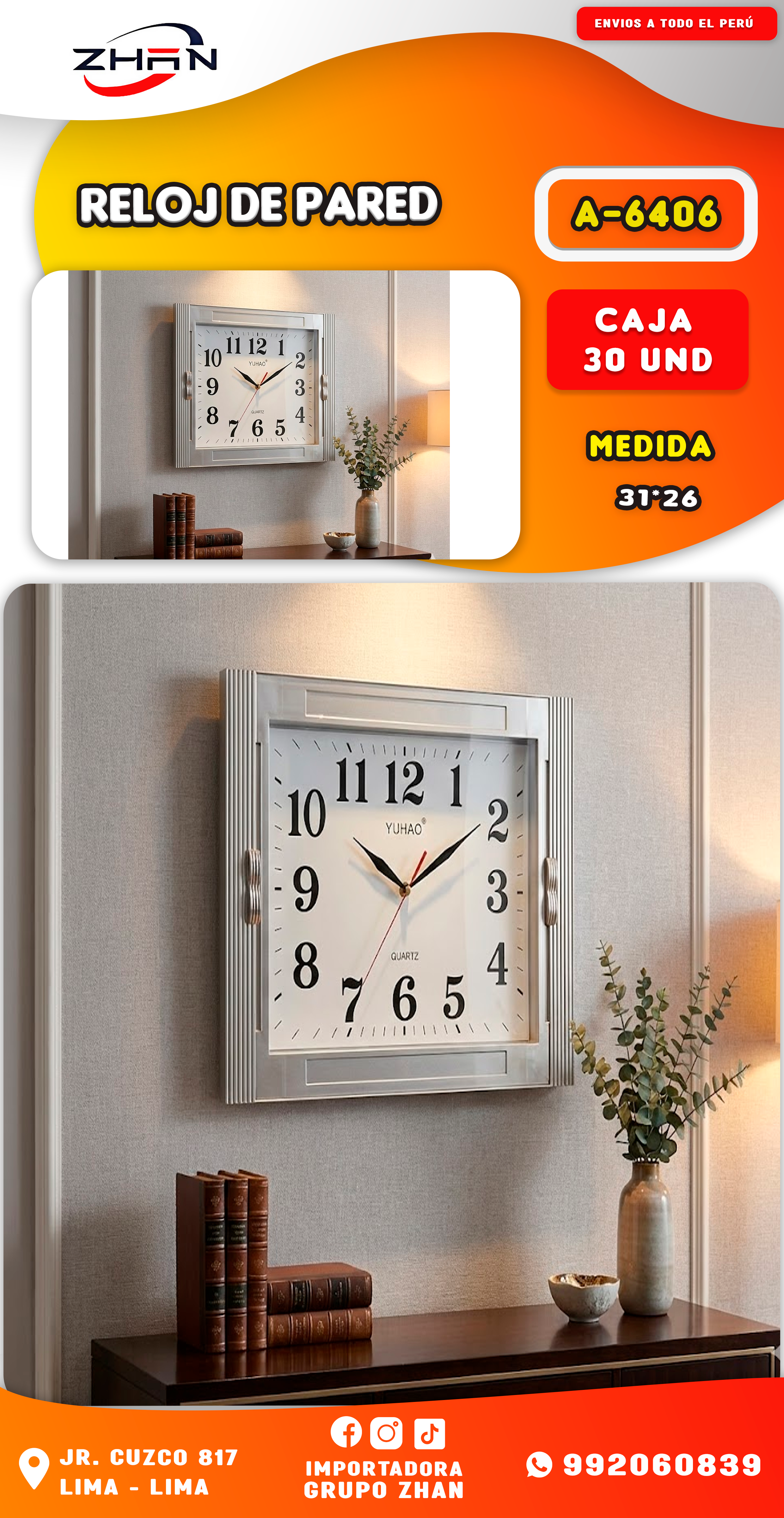 RELOJ DE PARED