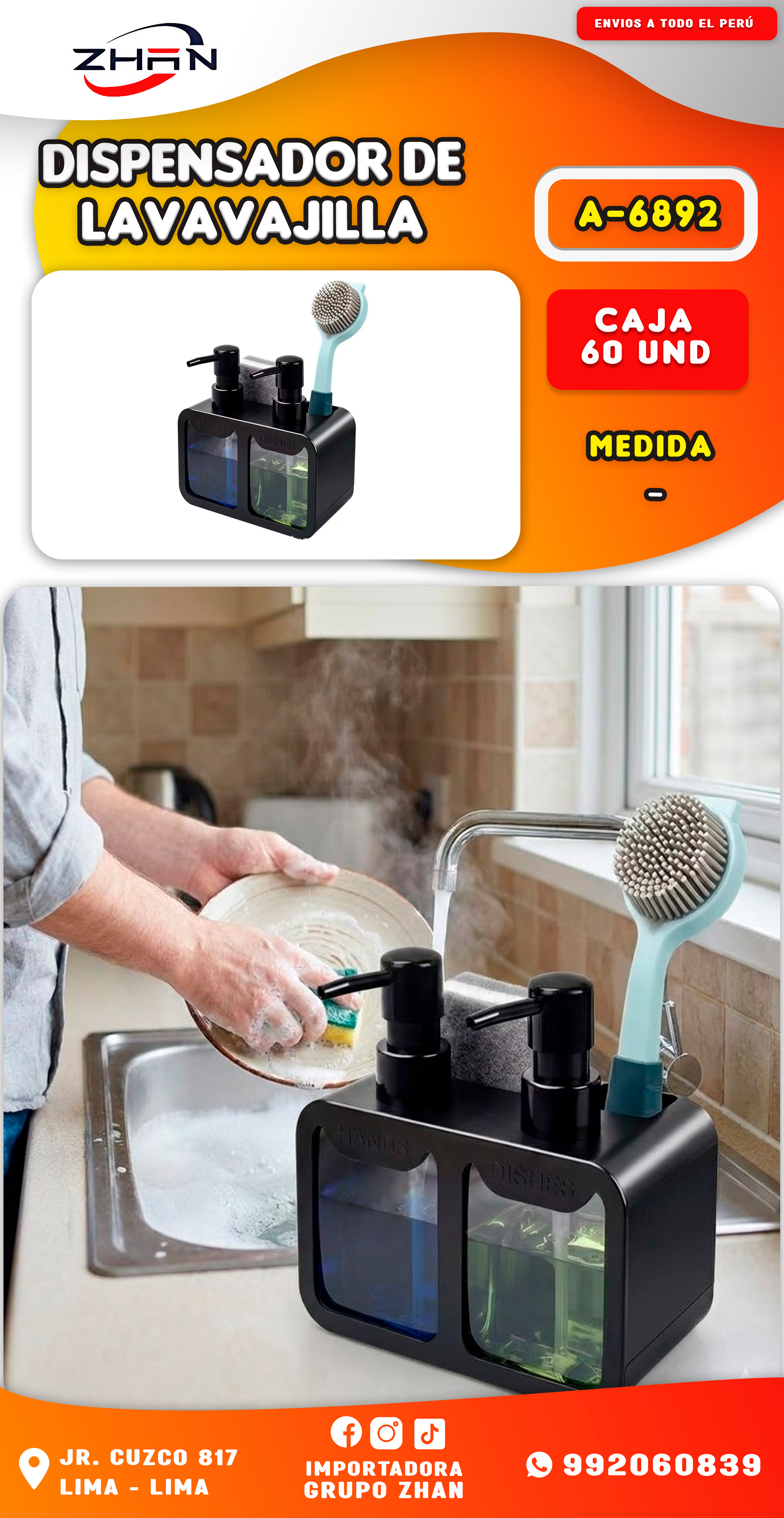 DISPENSADOR DE LAVAVAJILLA