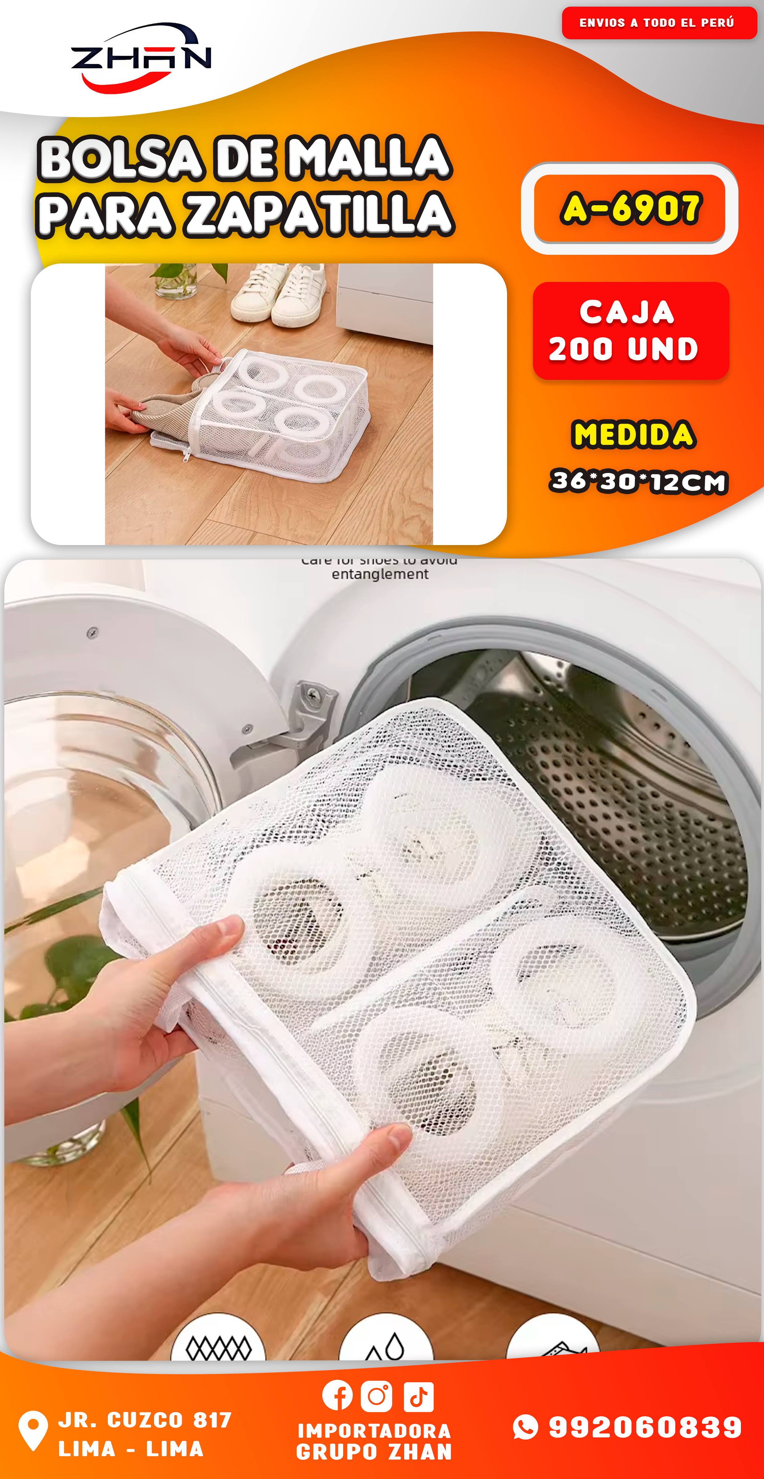 BOLSA DE MALLA PARA ZAPATILLA