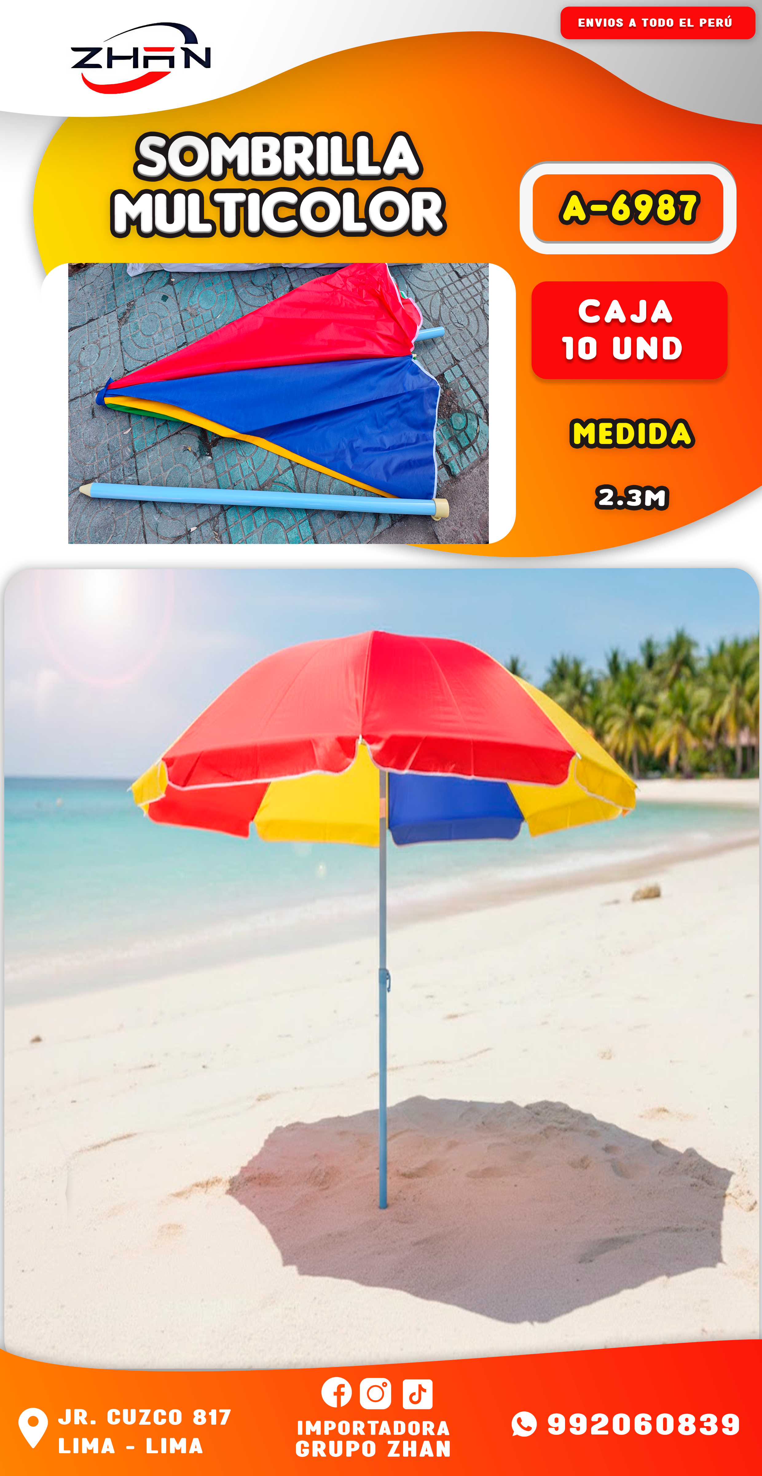 SOMBRILLA MULTICOLOR