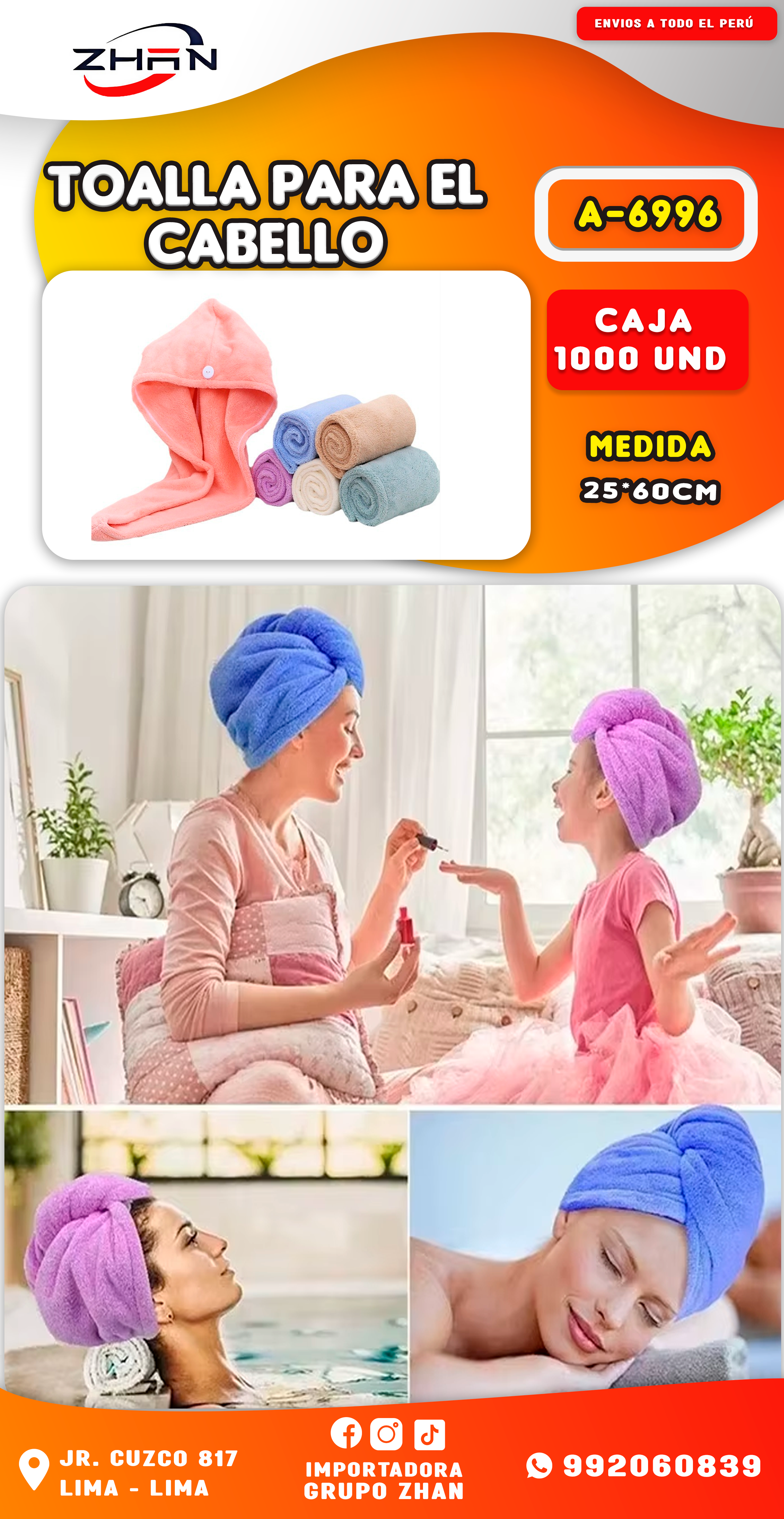 TOALLA PARA EL CABELLO