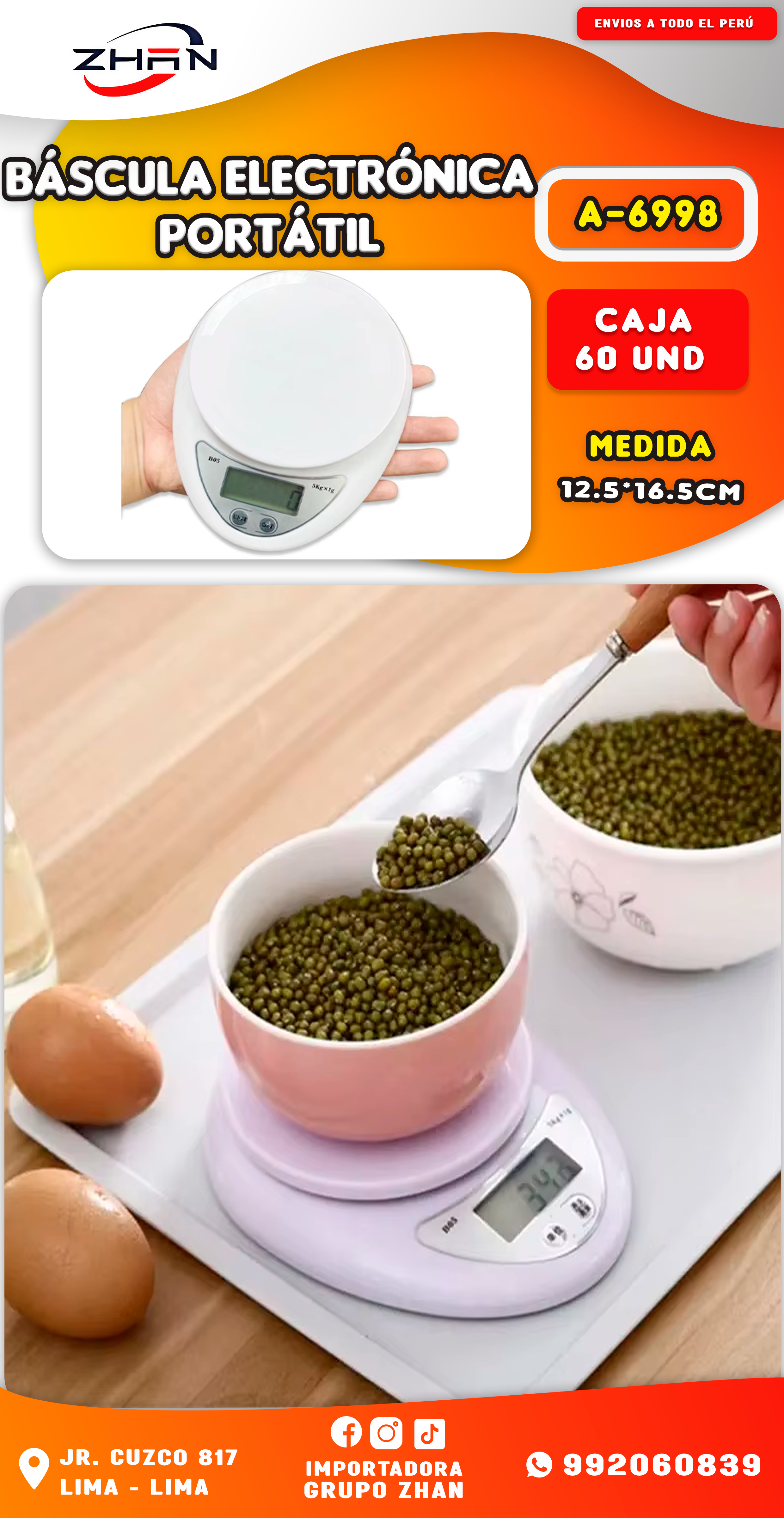 BASCULA ELECTRONICA PORTATIL