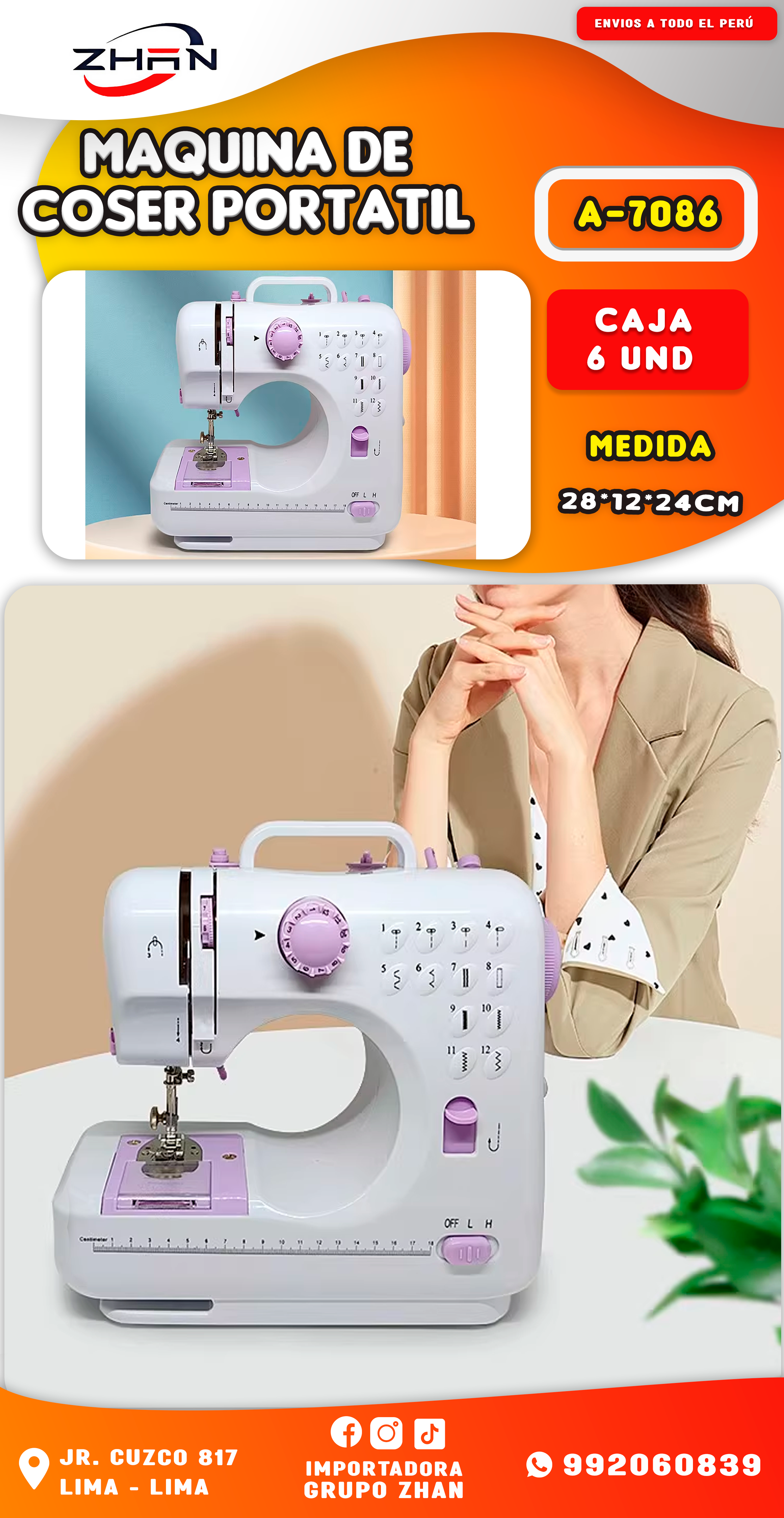 MAQUINA DE COSER PORTATIL