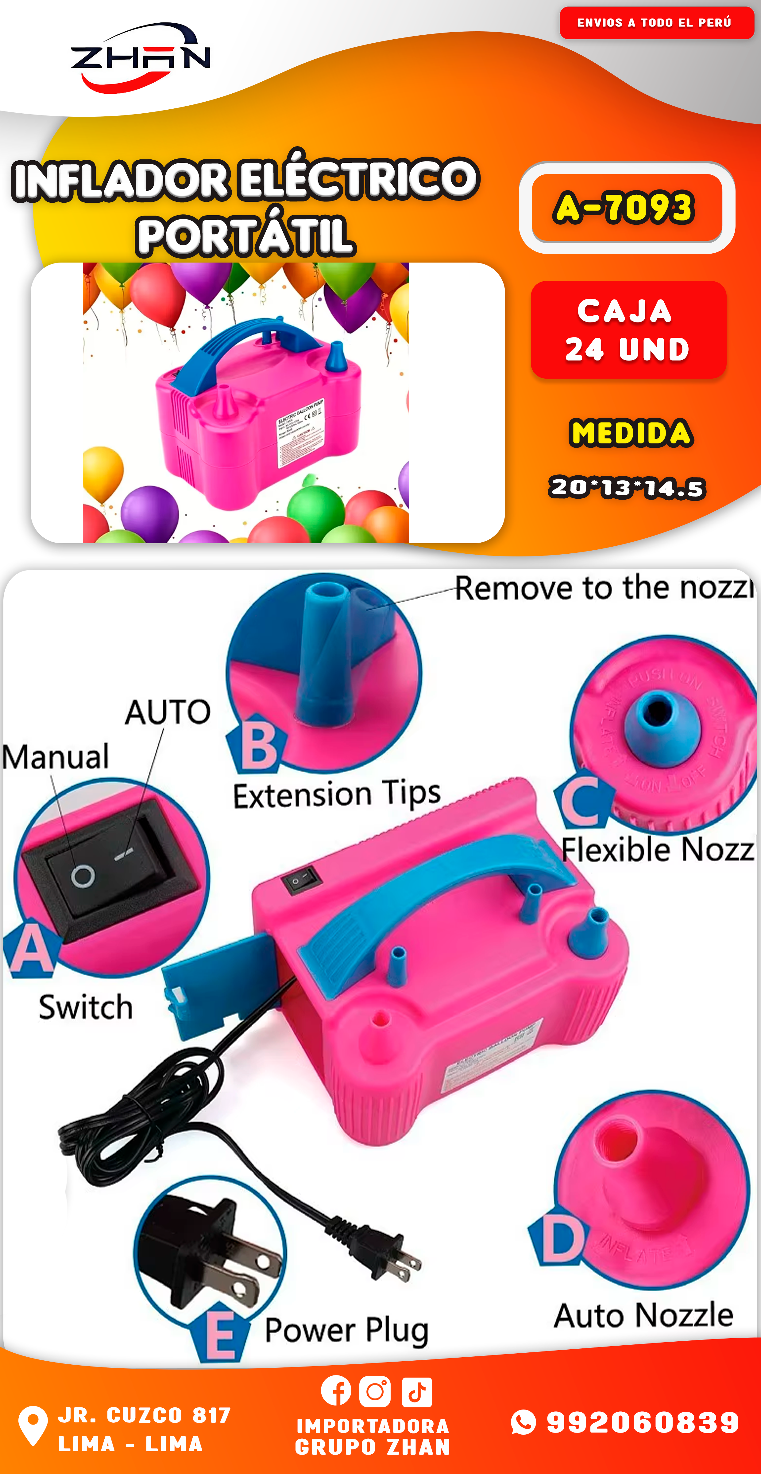 INFLADOR DE GLOBOS
