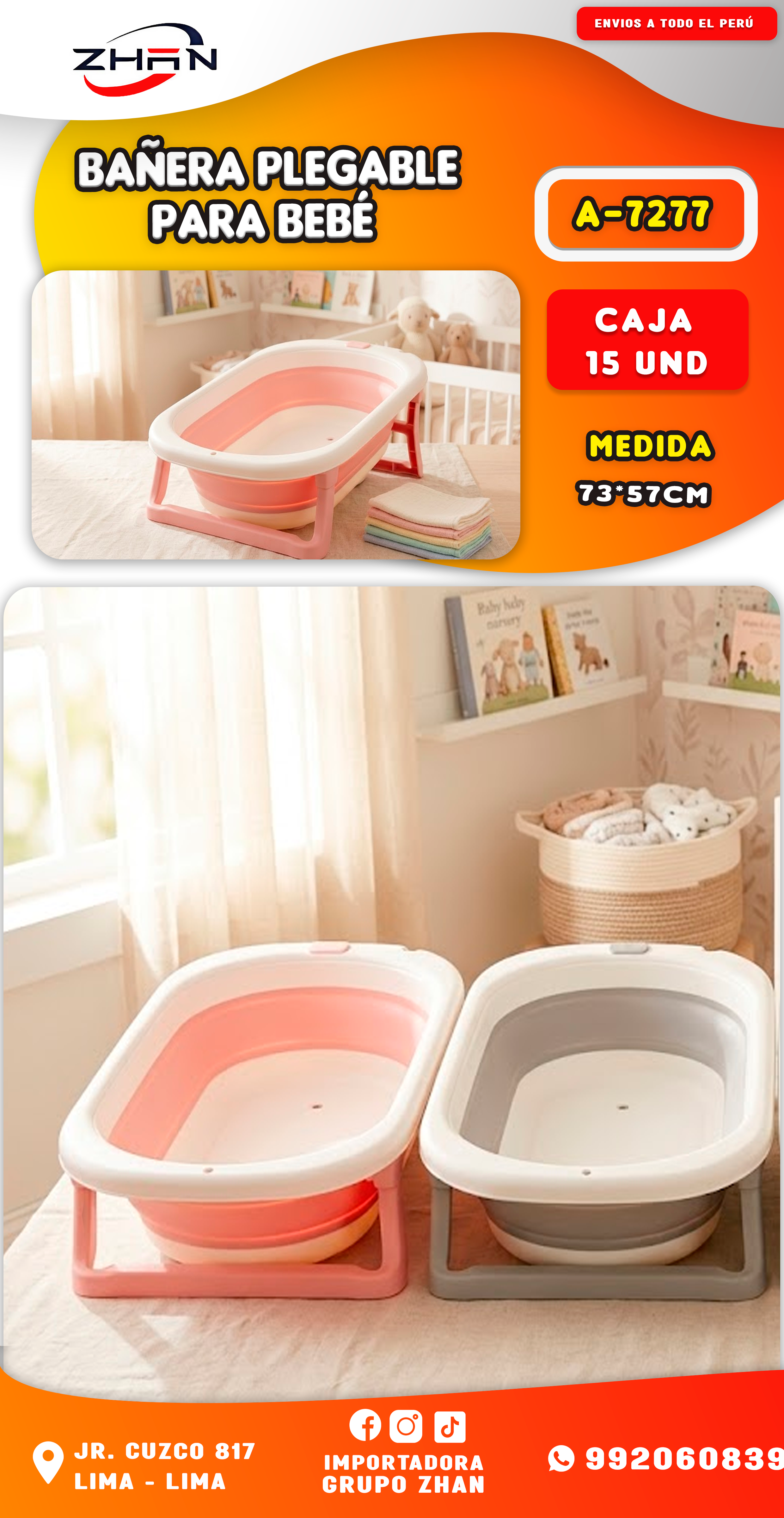 BAÑERA PLEGABLE PARA BEBÉ