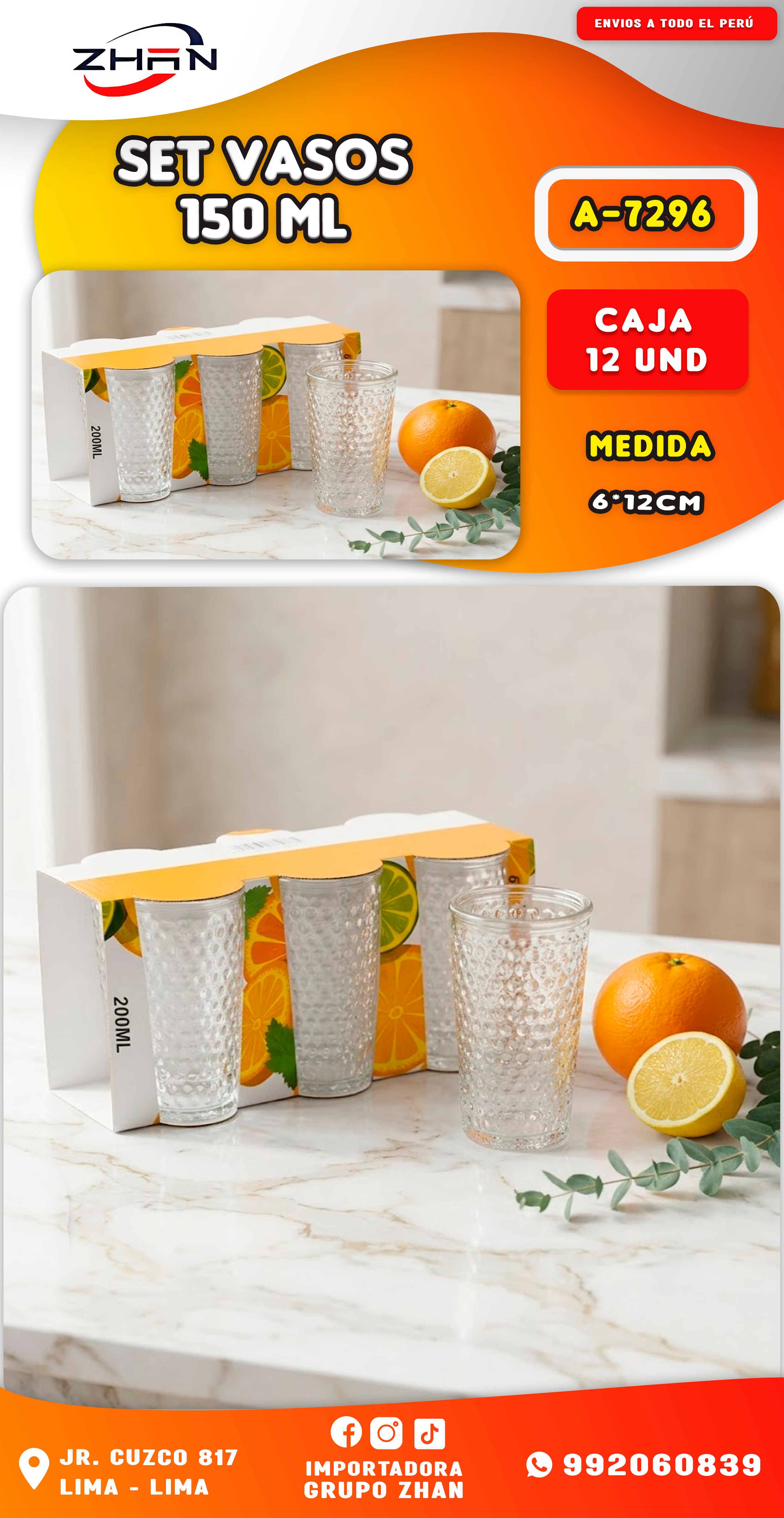 SET VASOS 150 ML