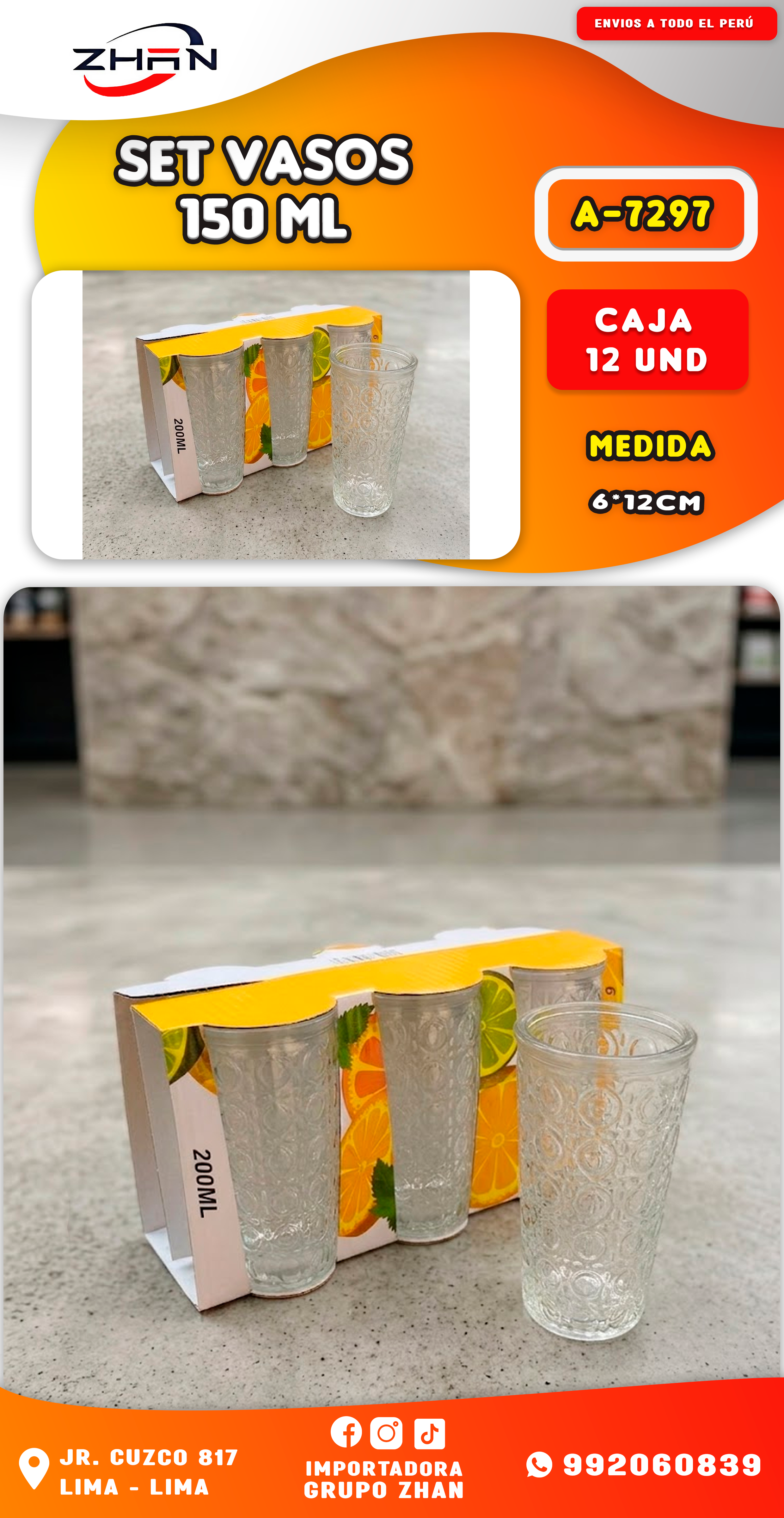 SET VASOS 150 ML