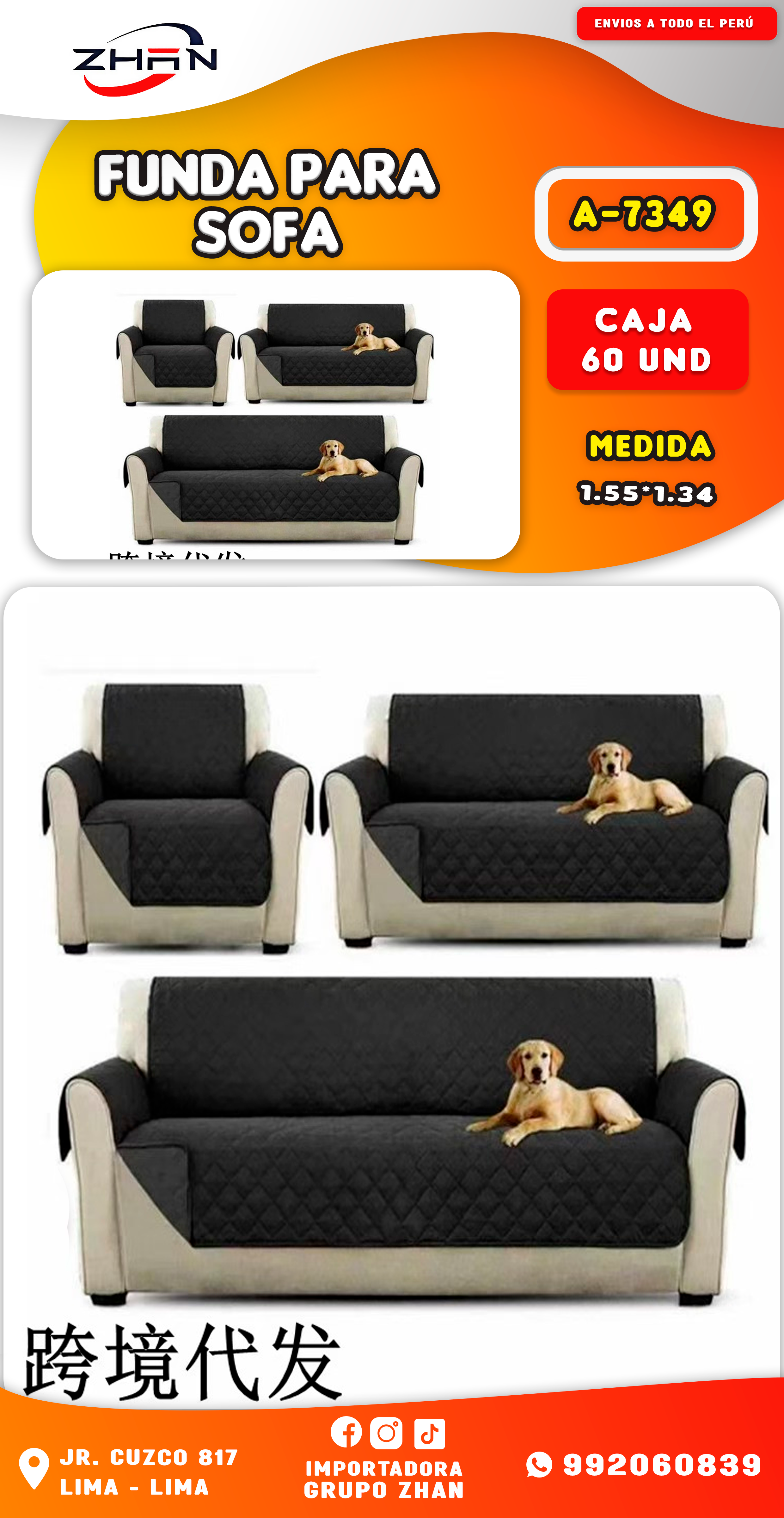 FUNDA PARA SOFA