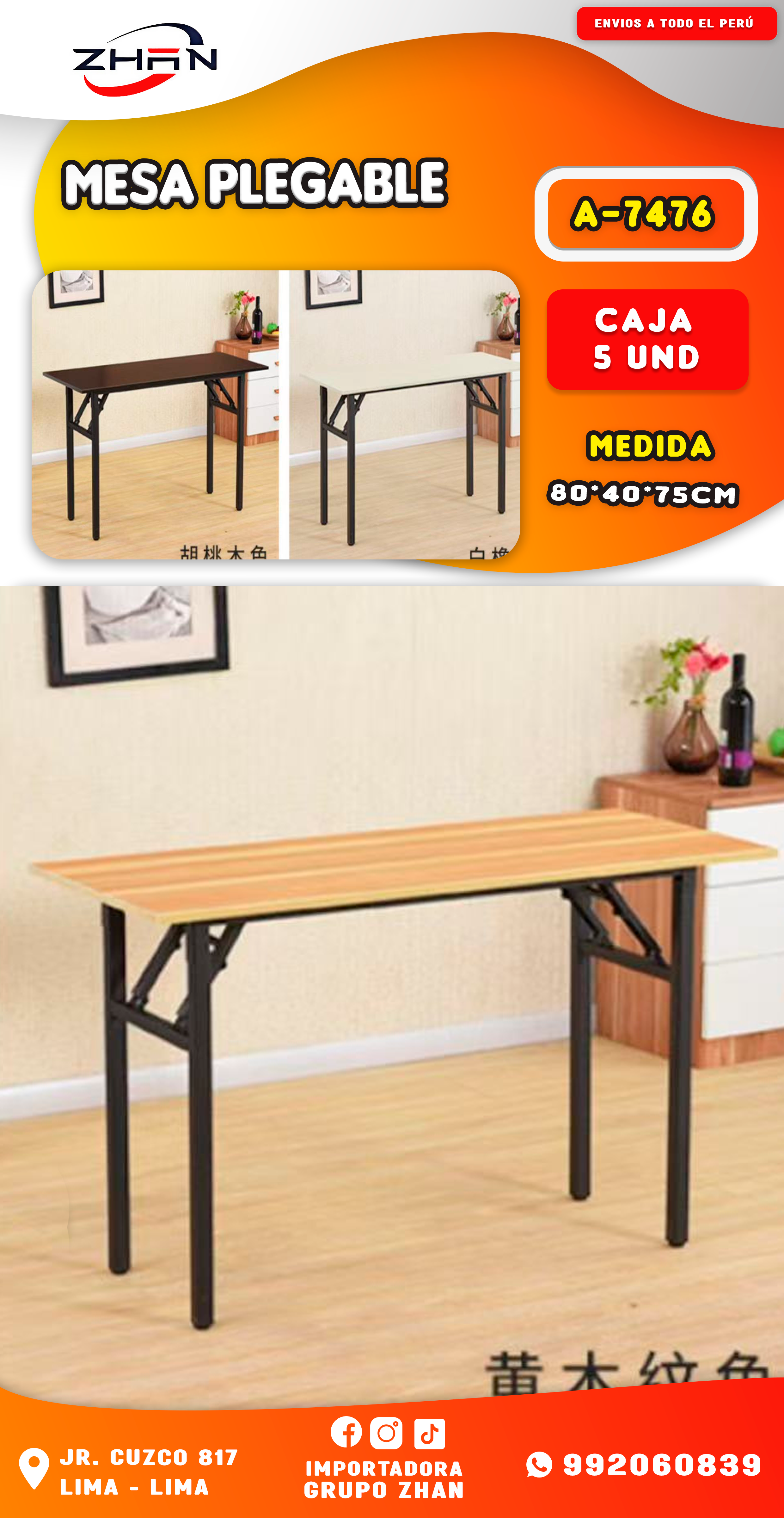 MESA PLEGABLE