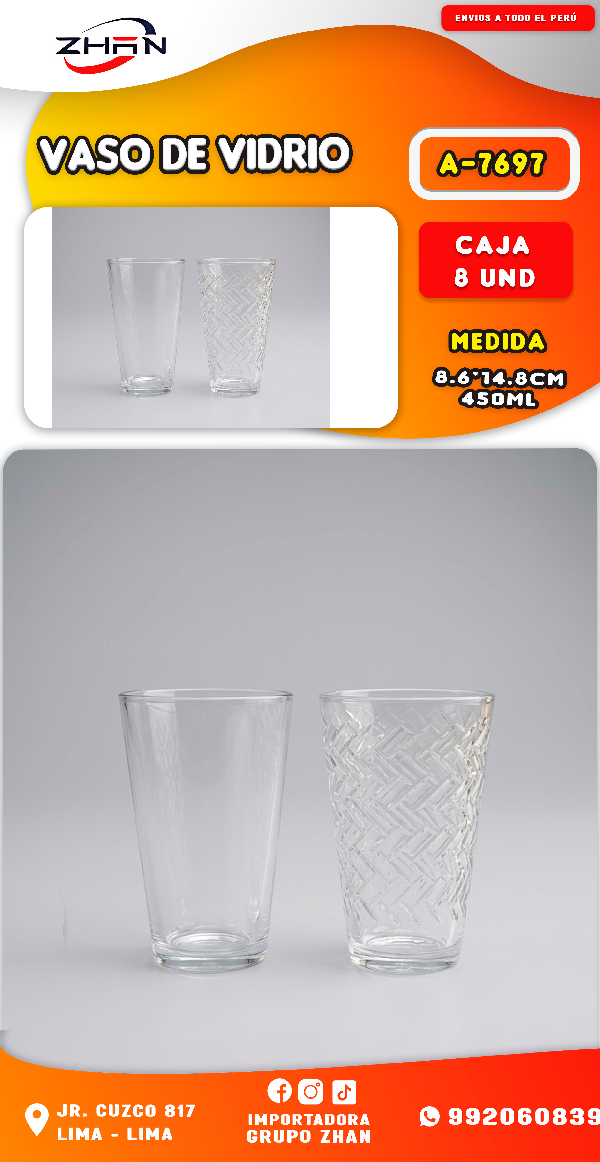 VASO DE VIDRIO