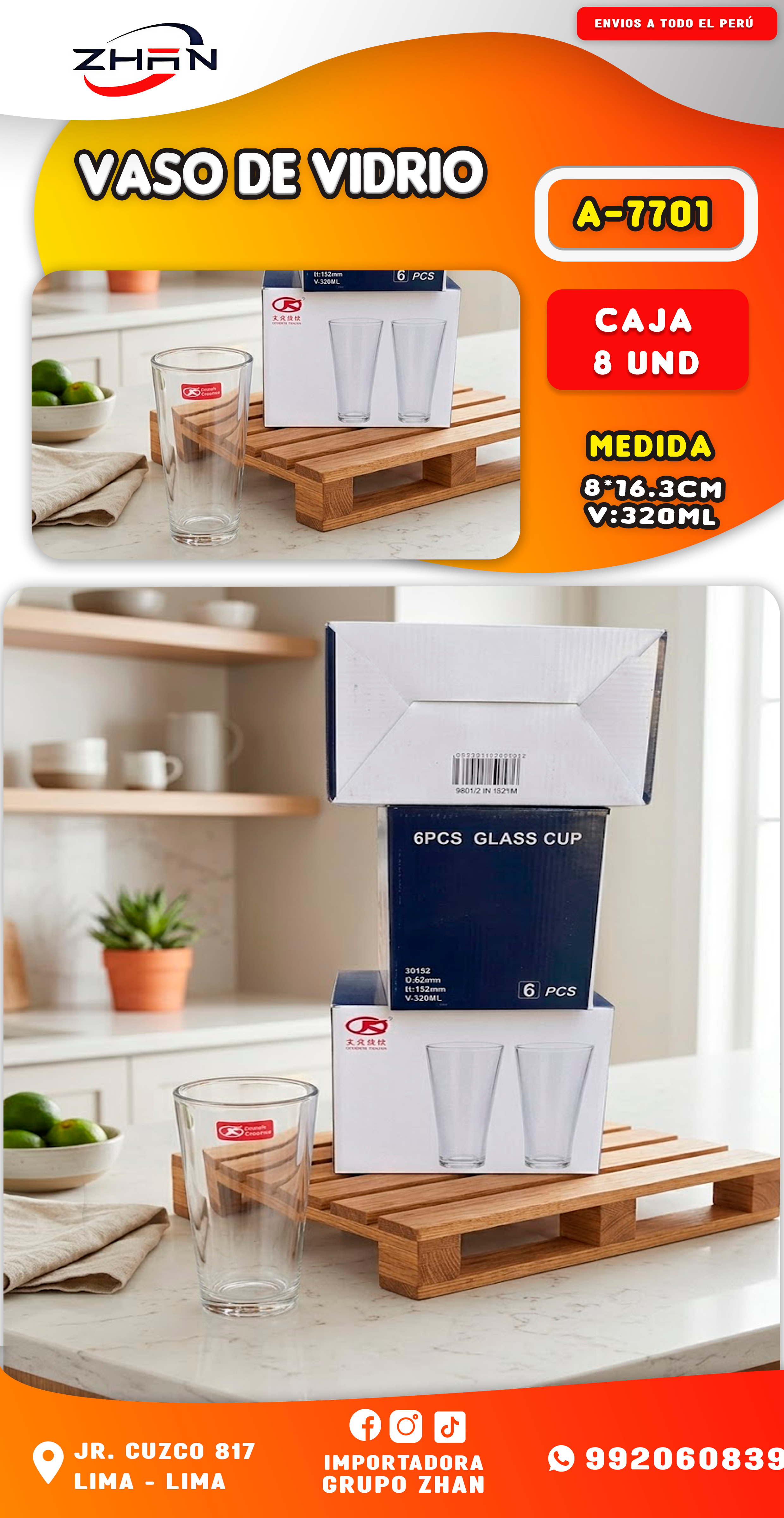 VASO DE VIDRIO
