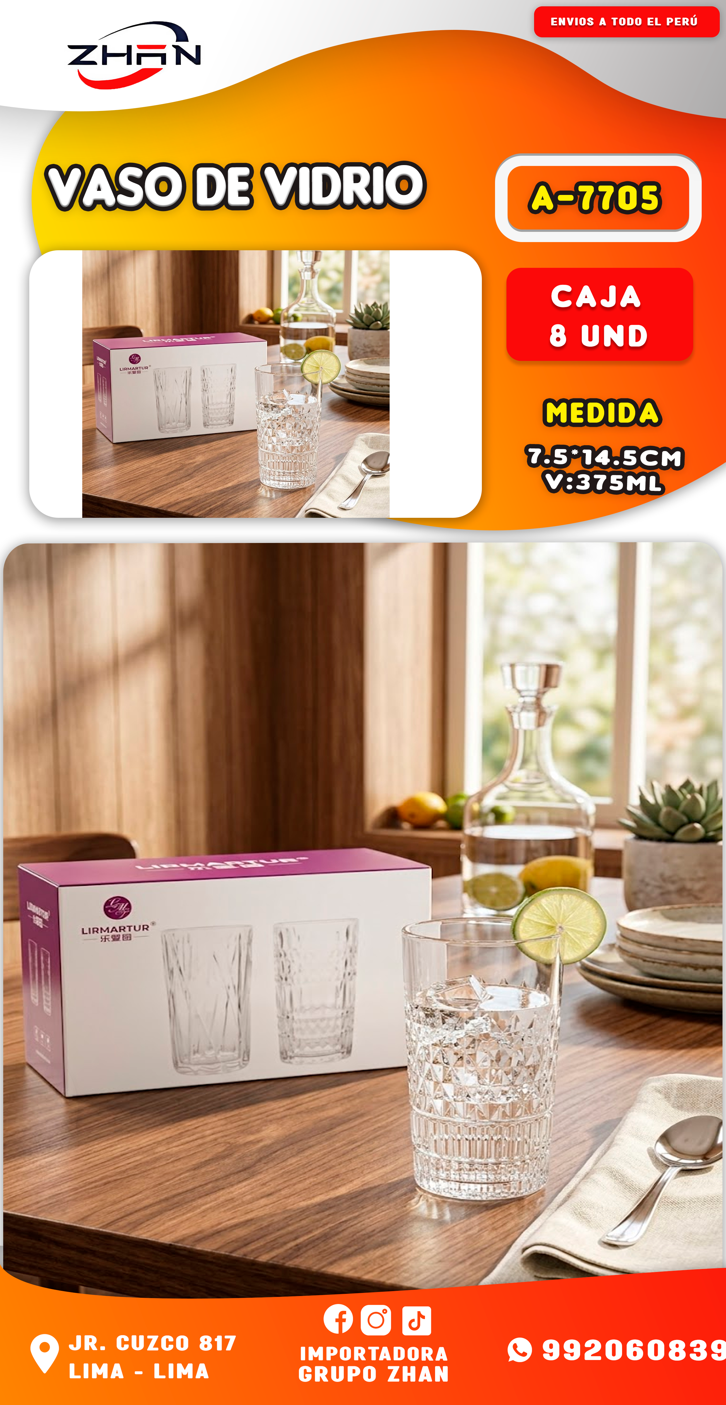 VASO DE VIDRIO