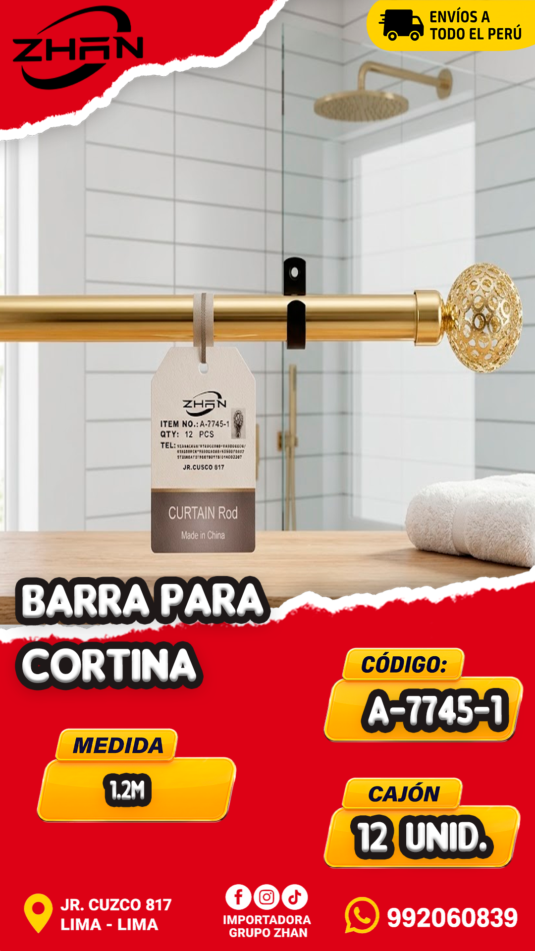 BARRA PARA CORTINA