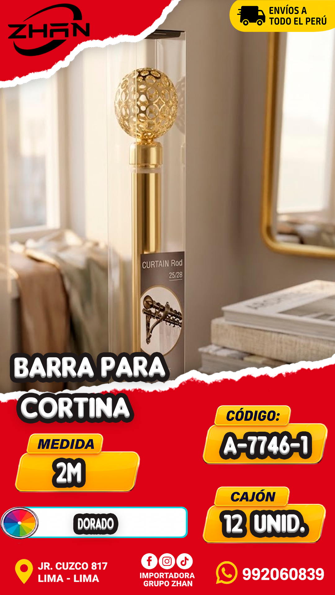 BARRA PARA CORTINA