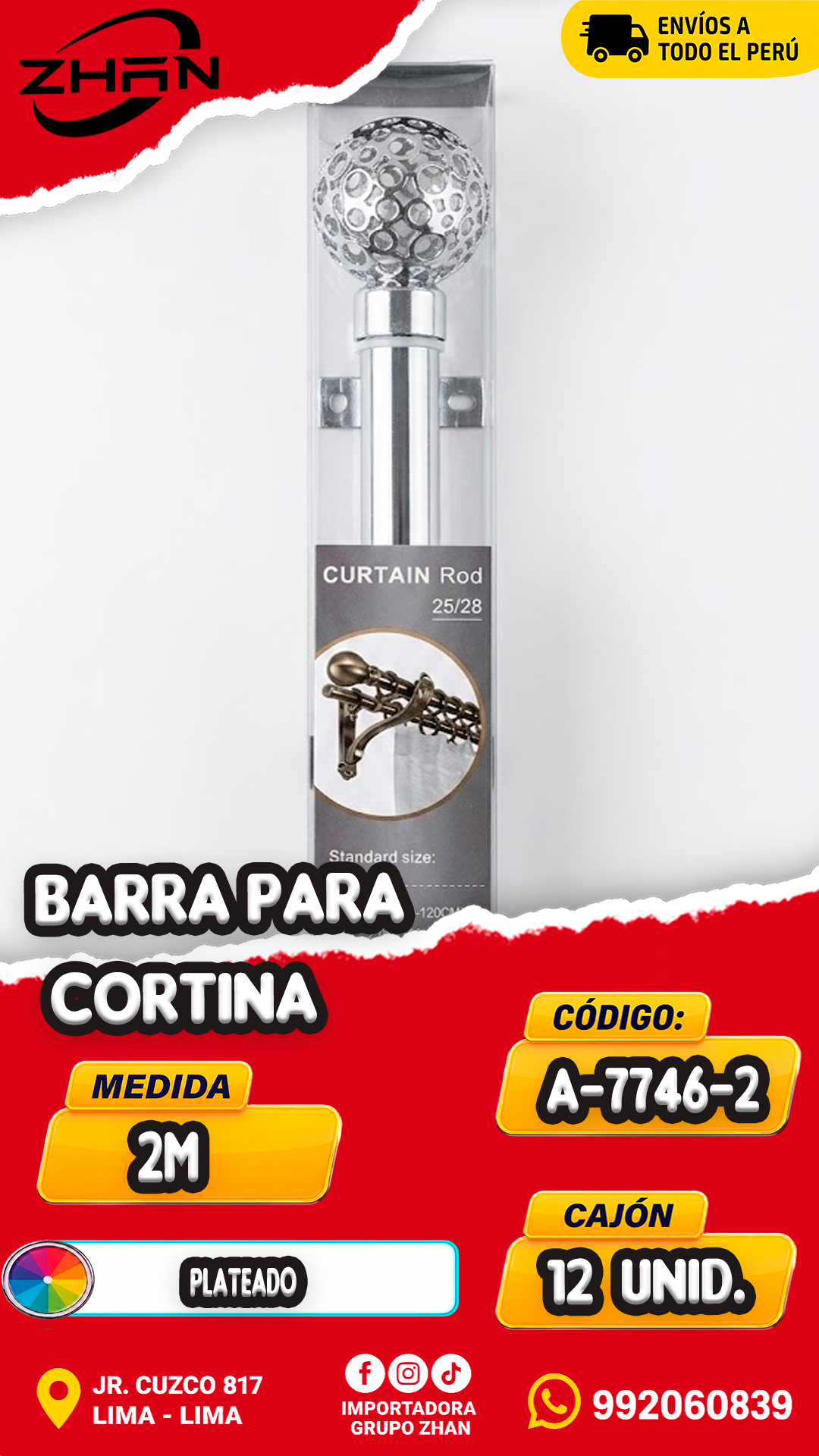 BARRA PARA CORTINA