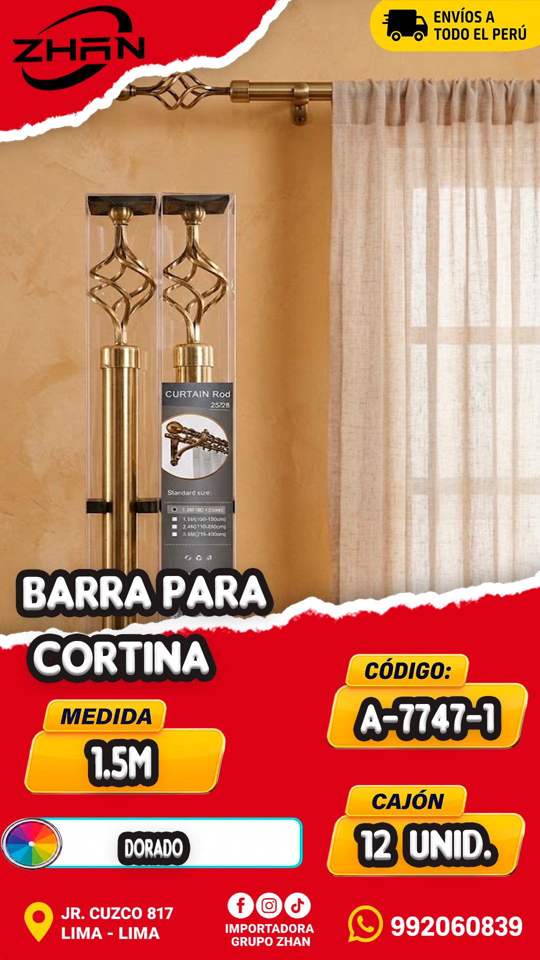 BARRA PARA CORTINA