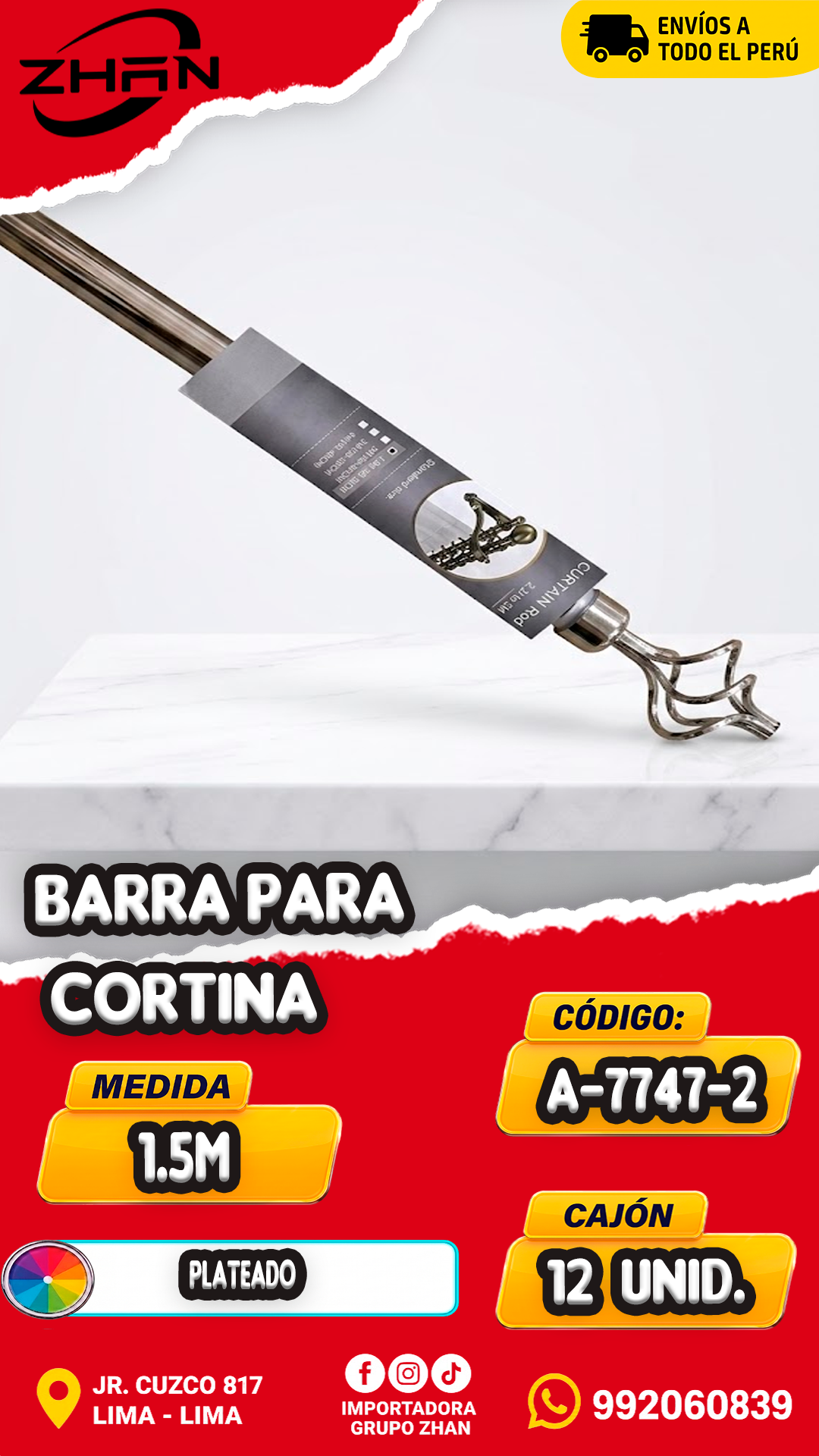 BARRA PARA CORTINA