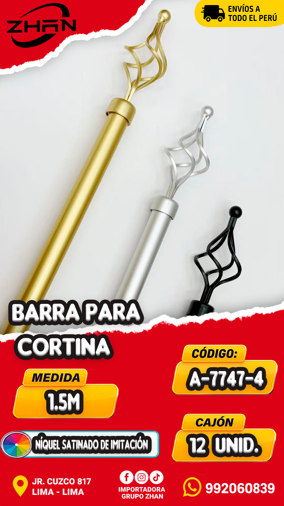BARRA PARA CORTINA