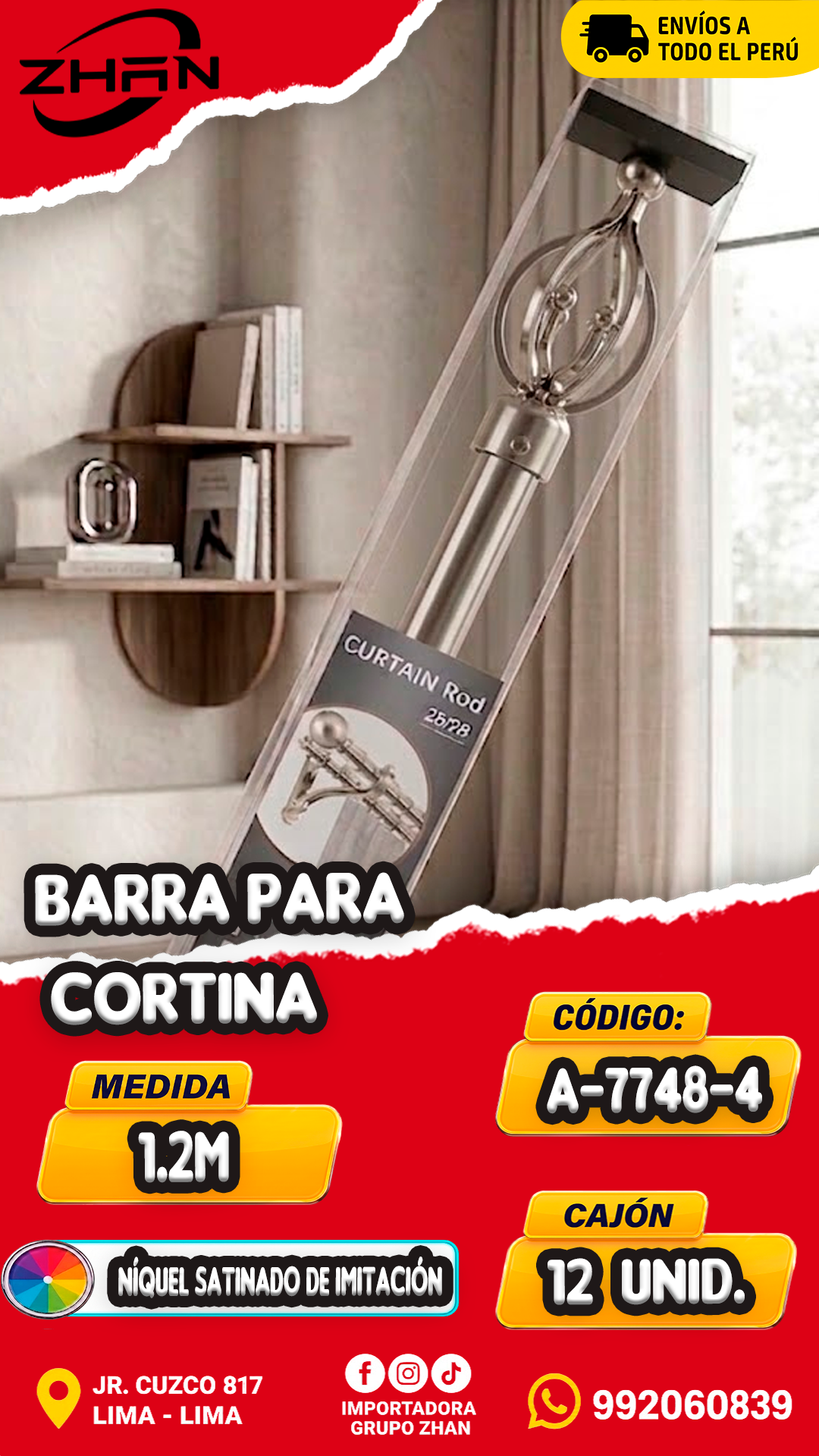 BARRA PARA CORTINA