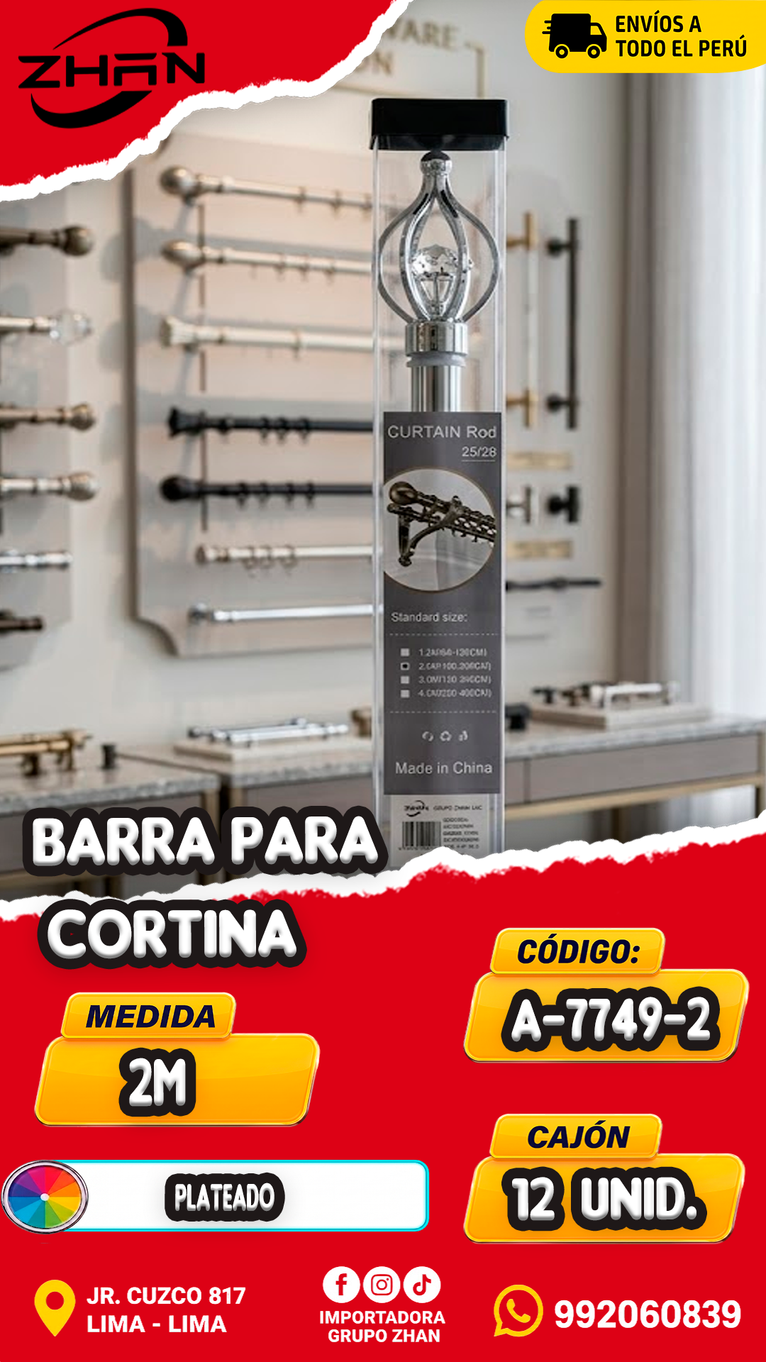 BARRA PARA CORTINA