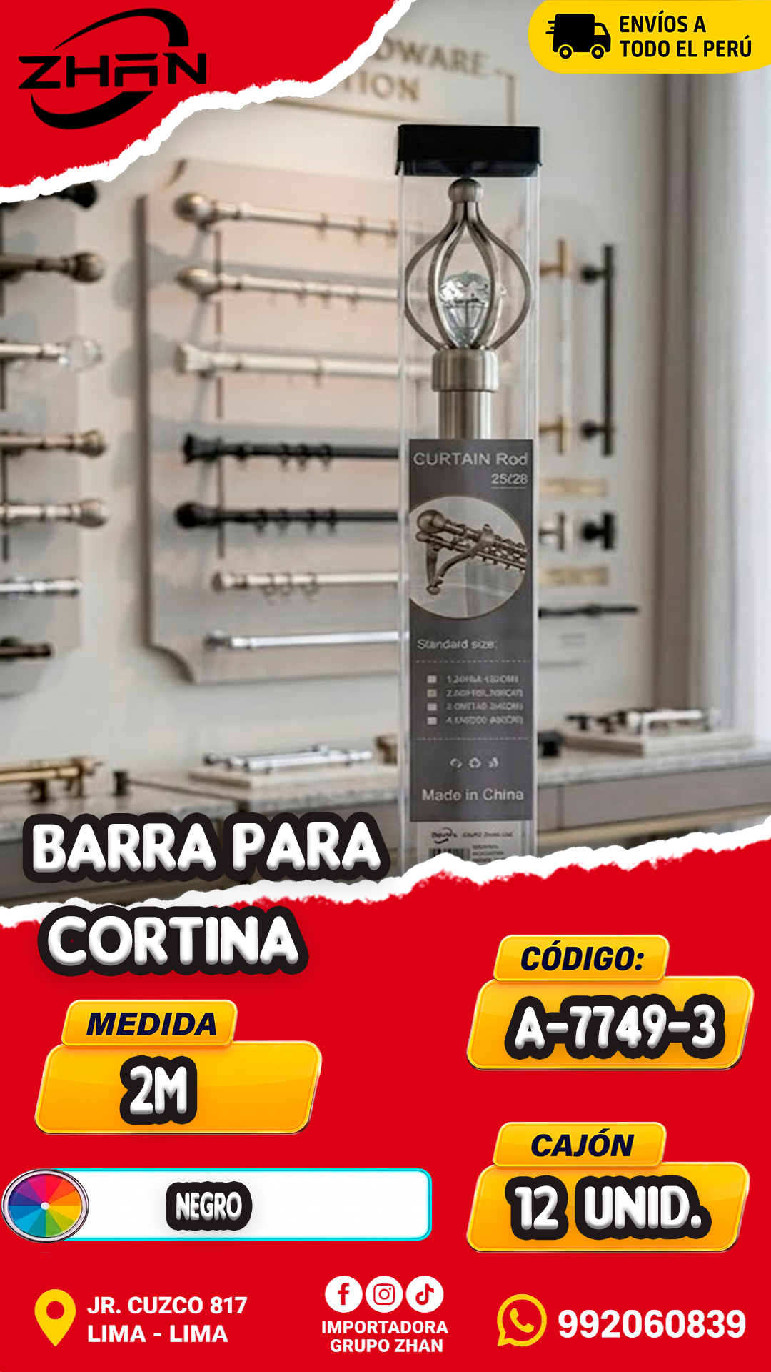 BARRA PARA CORTINA