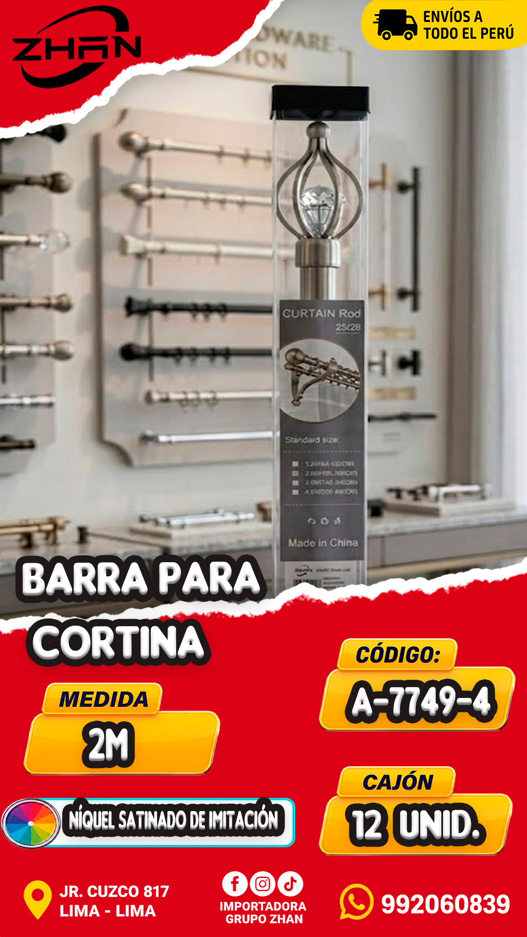 BARRA PARA CORTINA