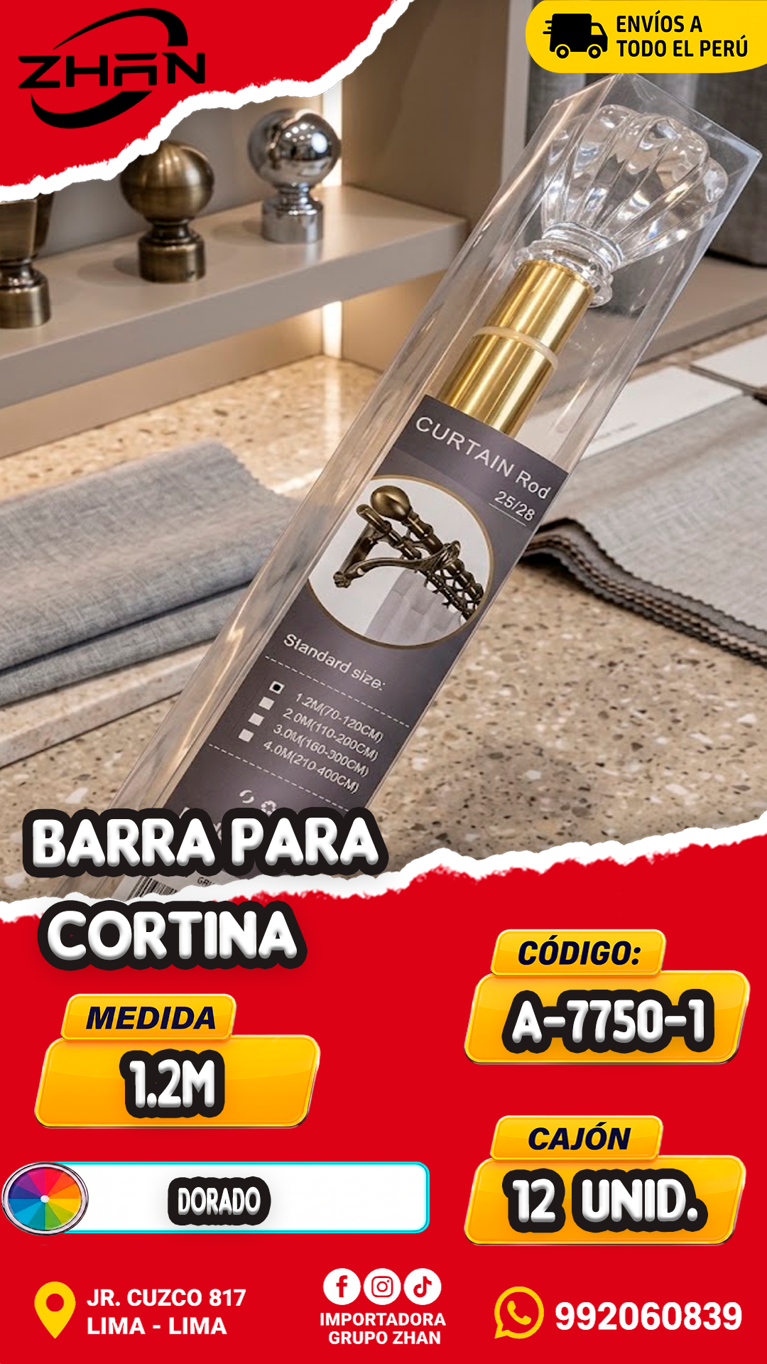 BARRA PARA CORTINA