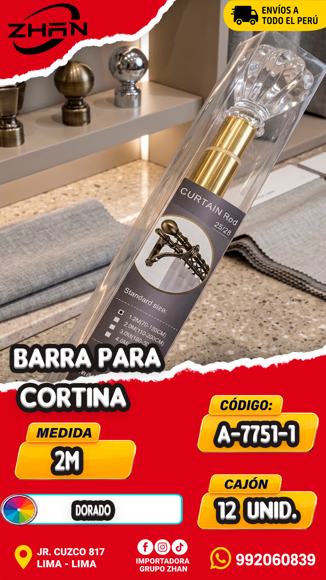 BARRA PARA CORTINA