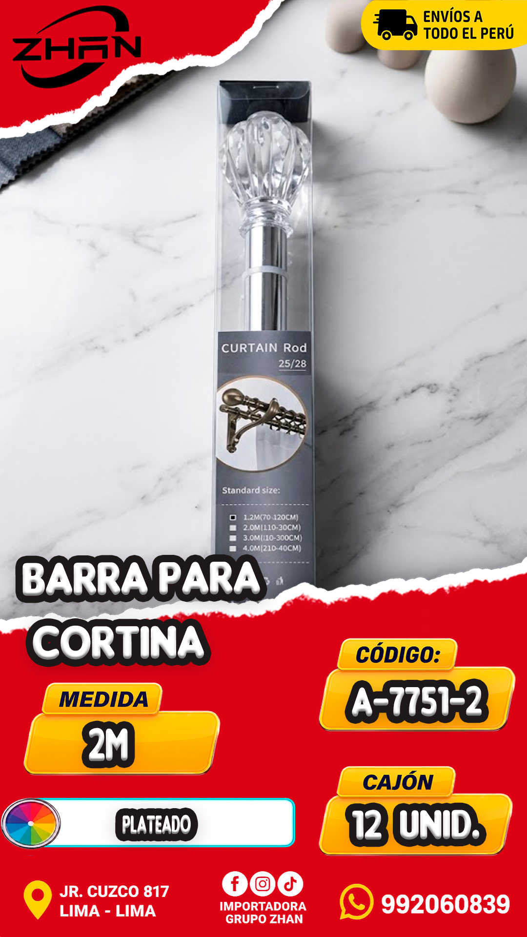 BARRA PARA CORTINA