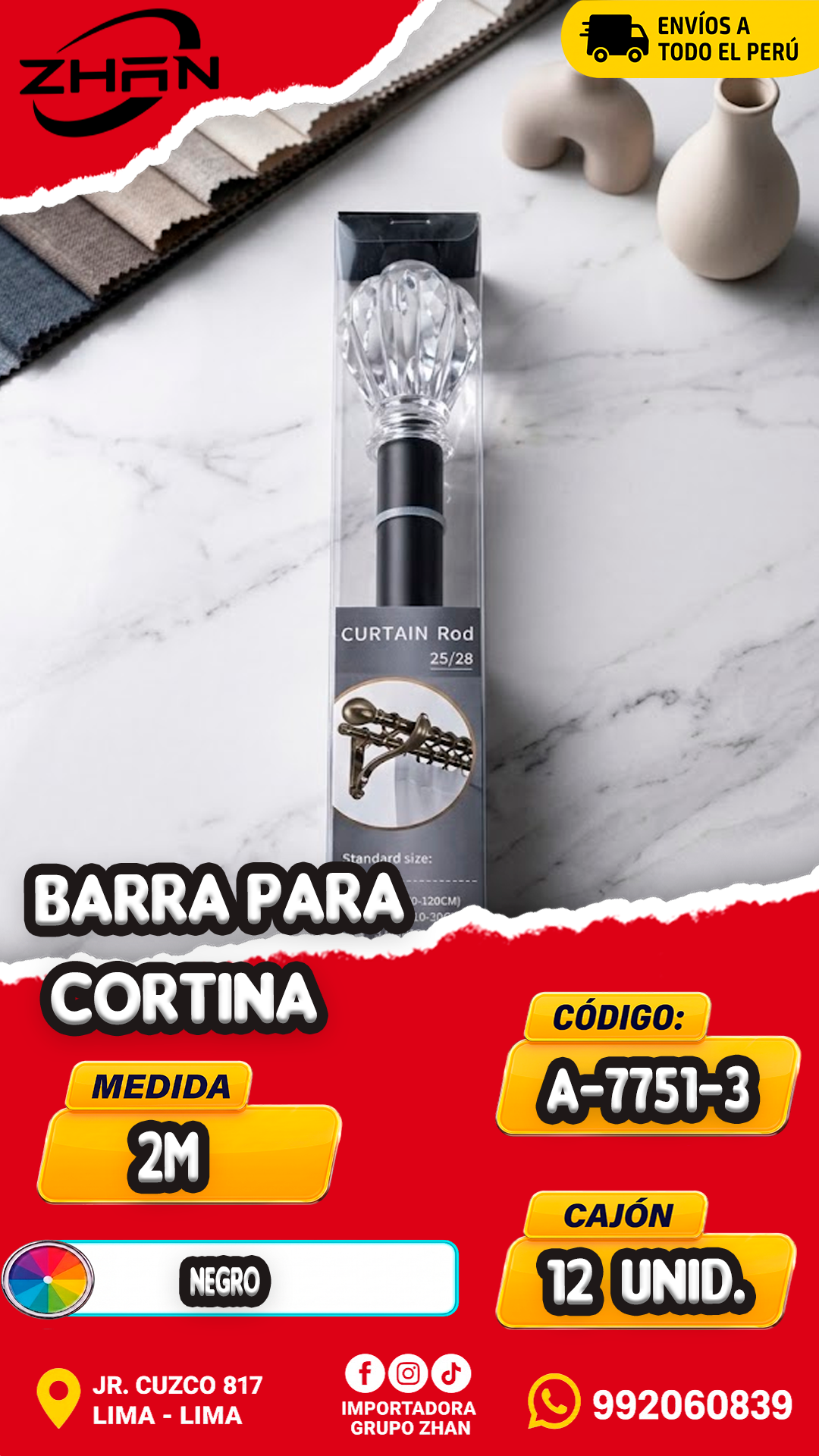 BARRA PARA CORTINA