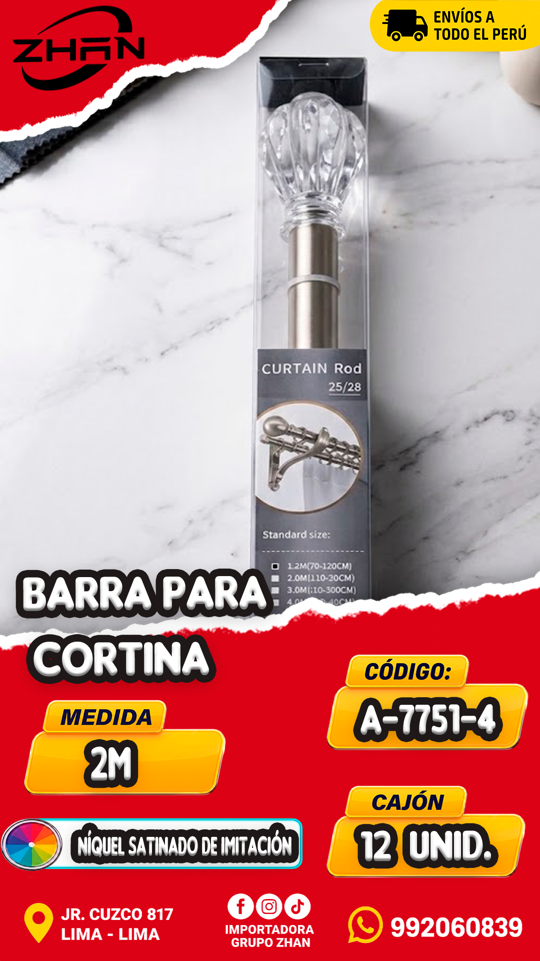 BARRA PARA CORTINA