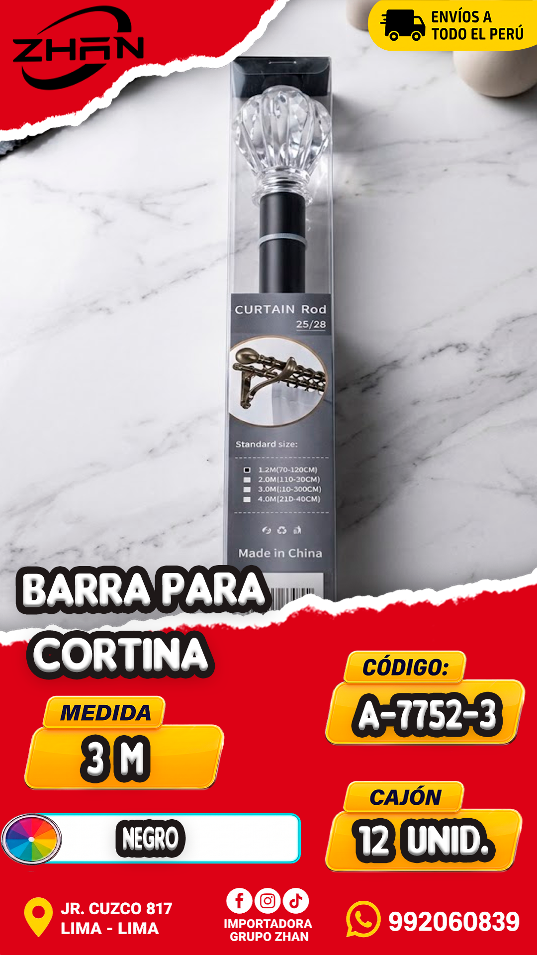BARRA PARA CORTINA