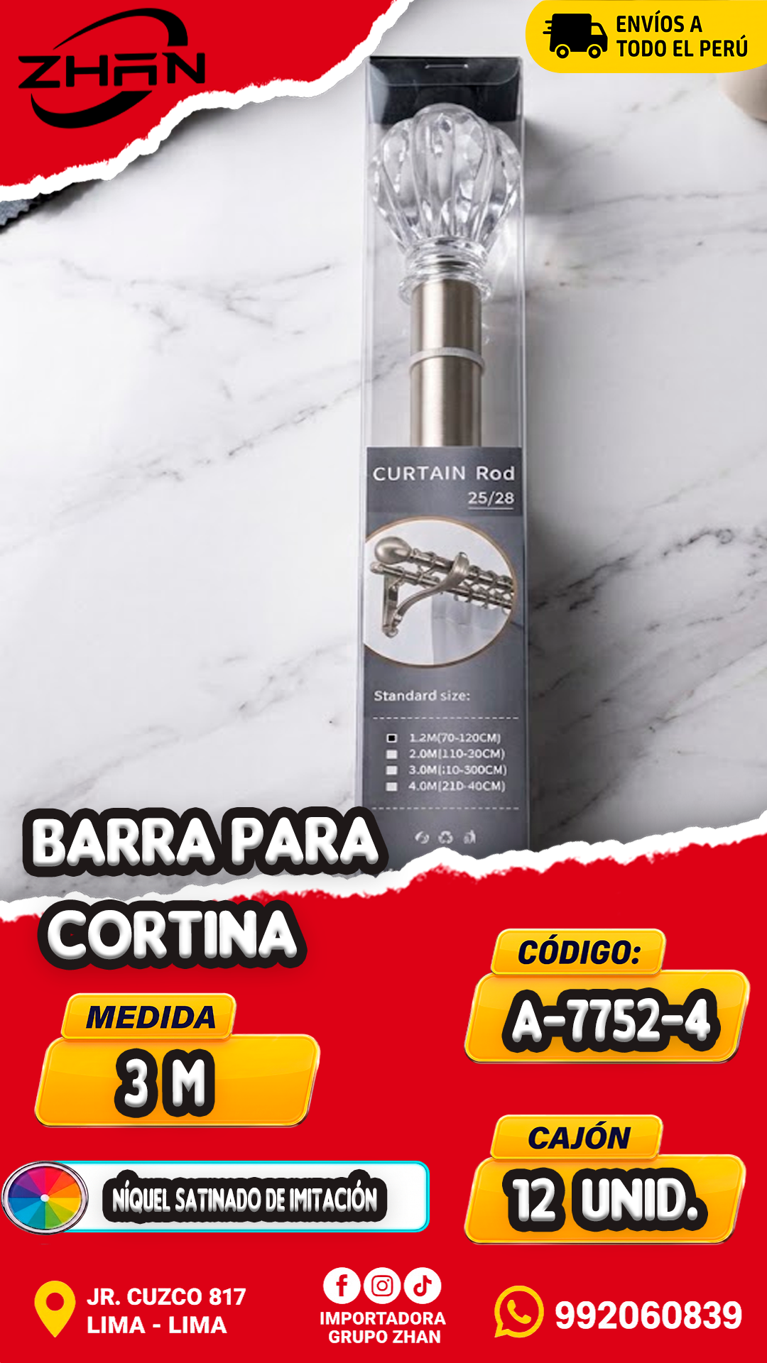 BARRA PARA CORTINA