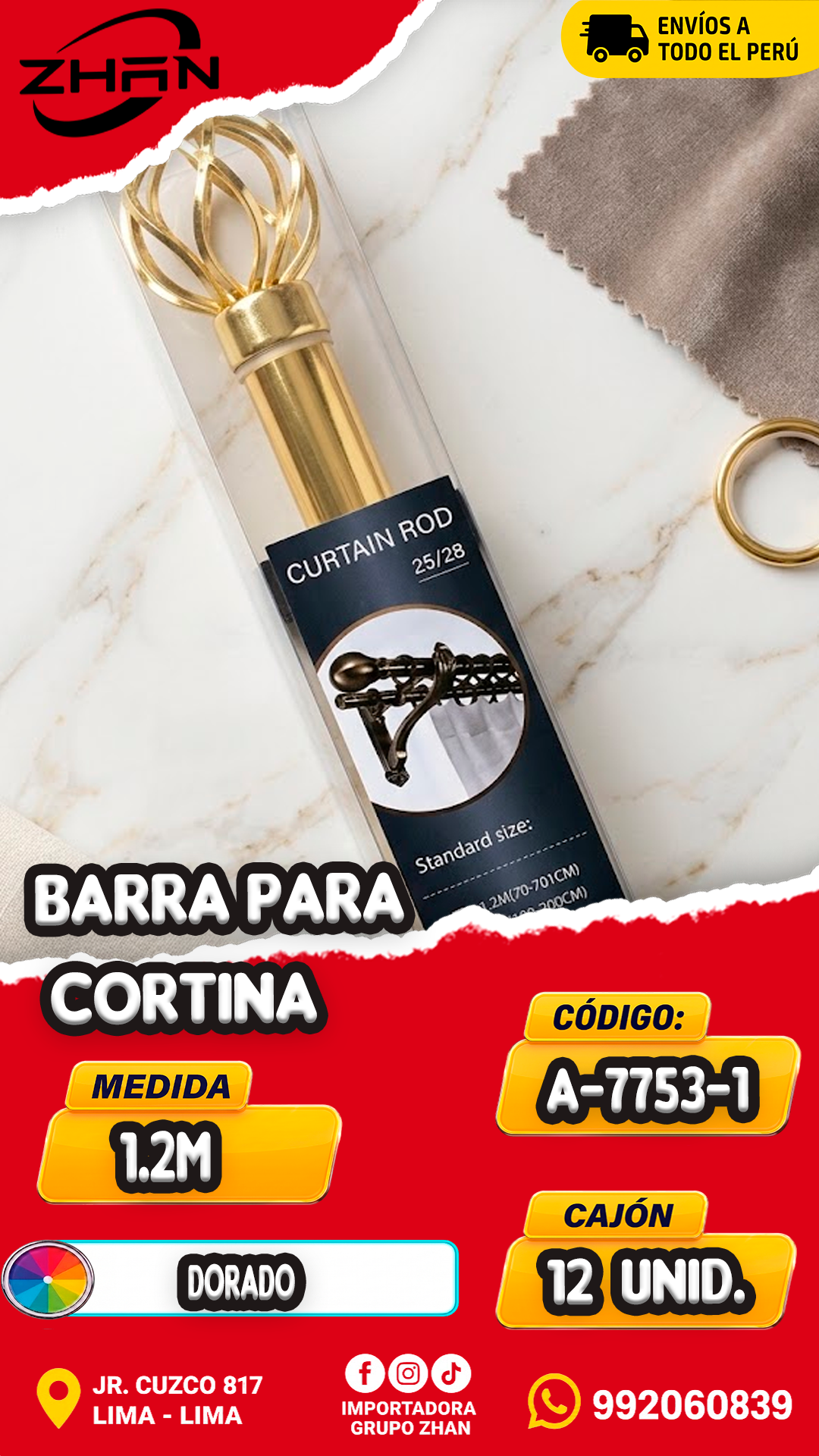BARRA PARA CORTINA