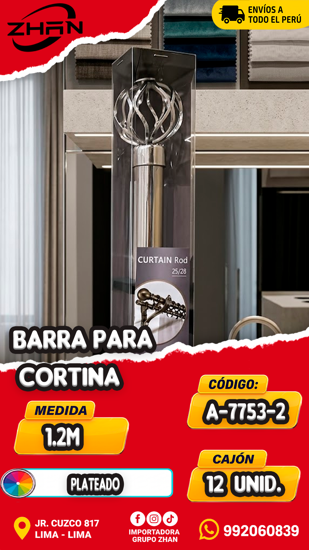 BARRA PARA CORTINA