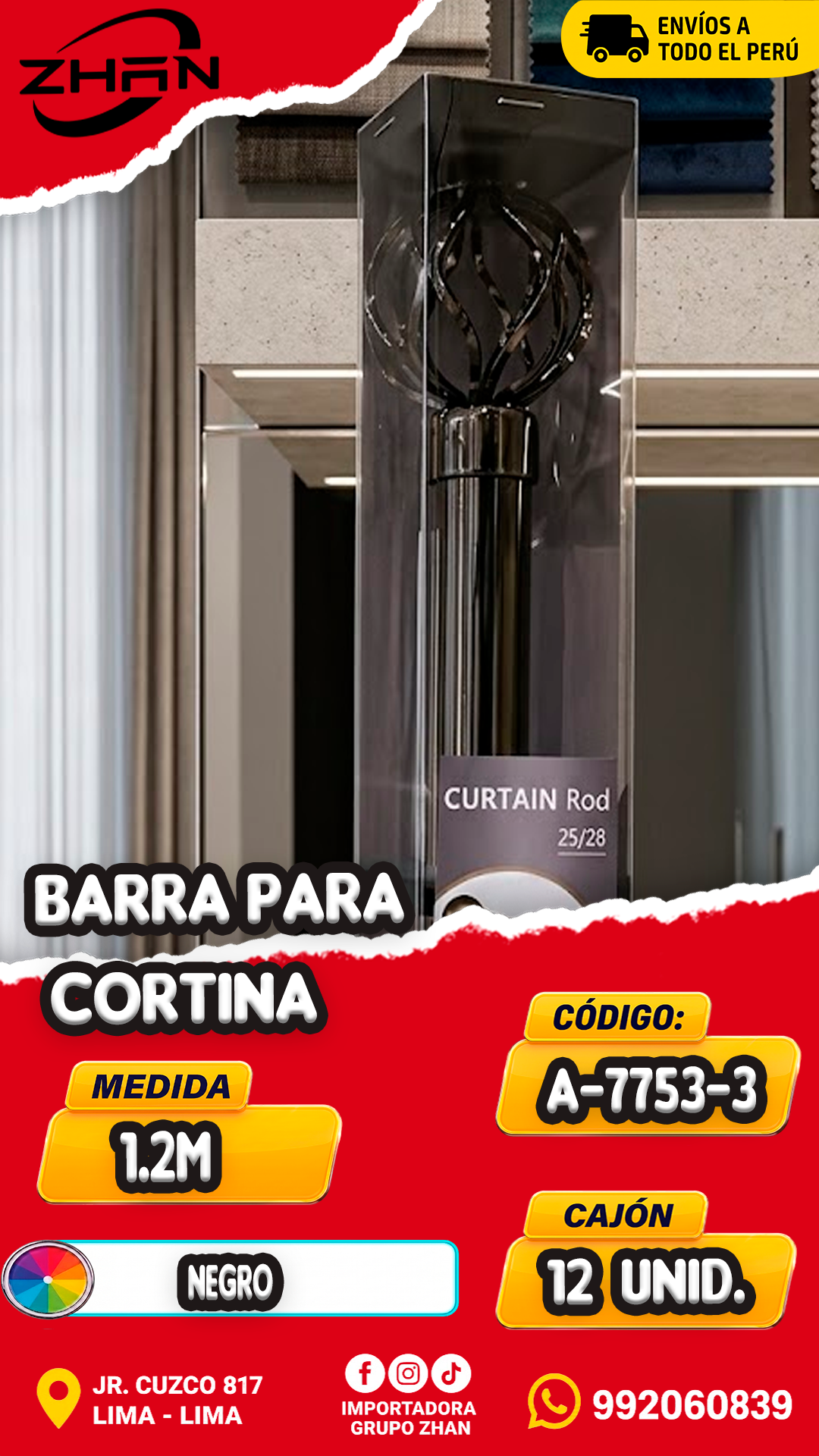 BARRA PARA CORTINA