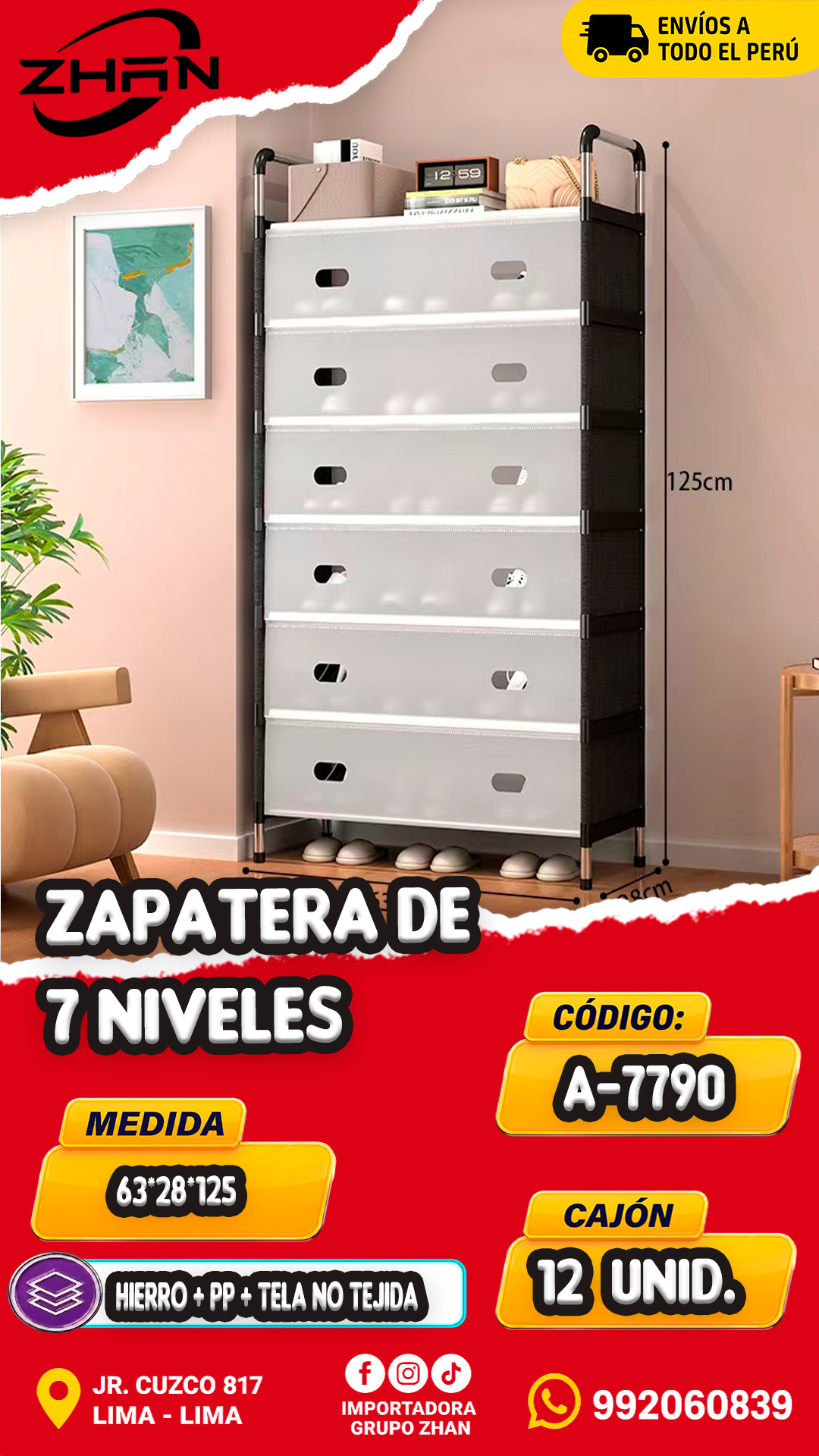 ZAPATERA DE 7 NIVELES