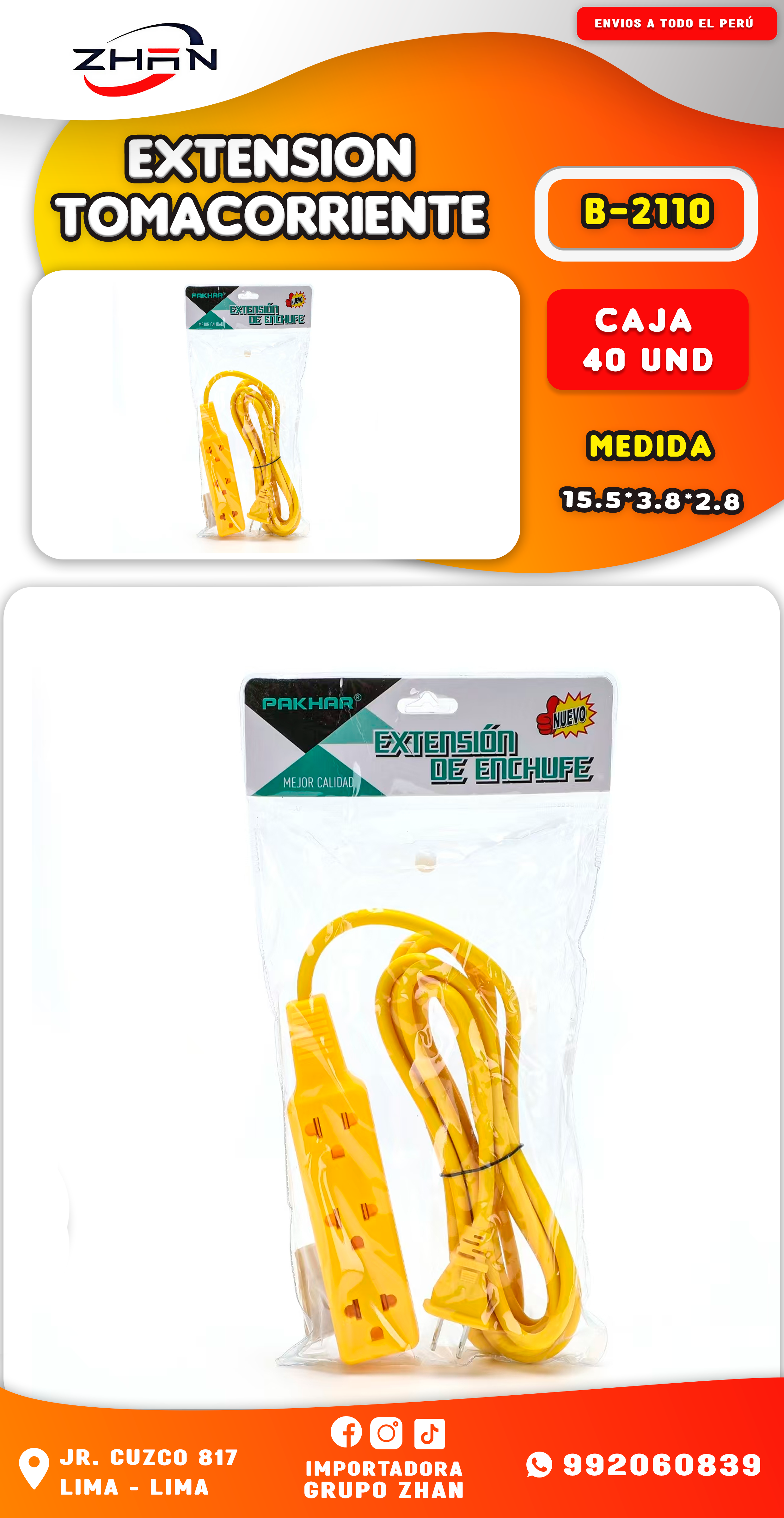 EXTENSION TOMACORRIENTE