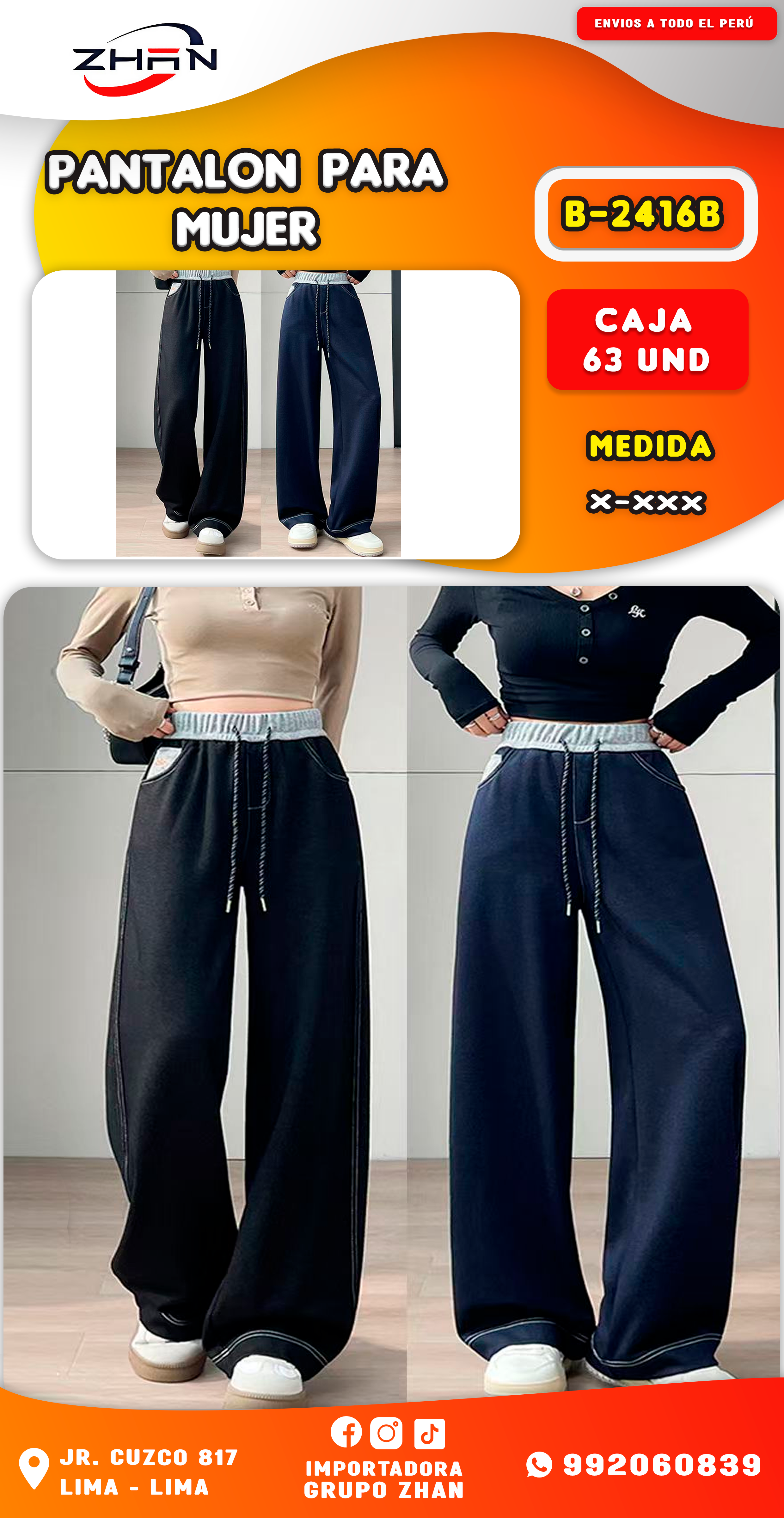 PANTALÓN CASUAL DE MUJER