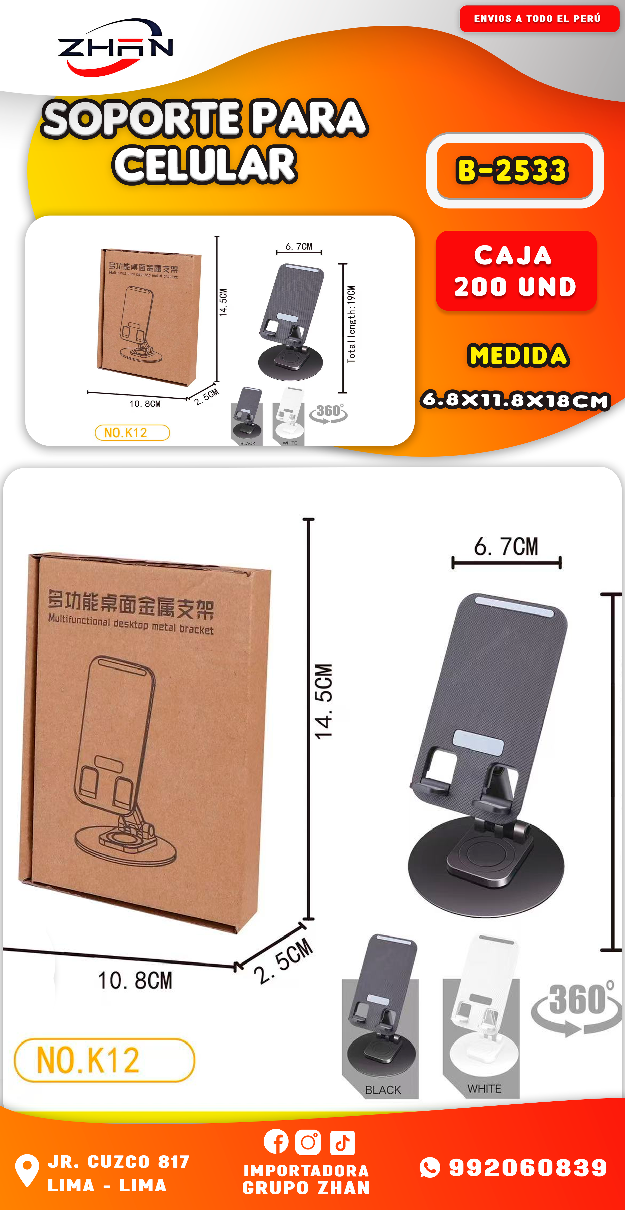 SOPORTE PARA CELULAR