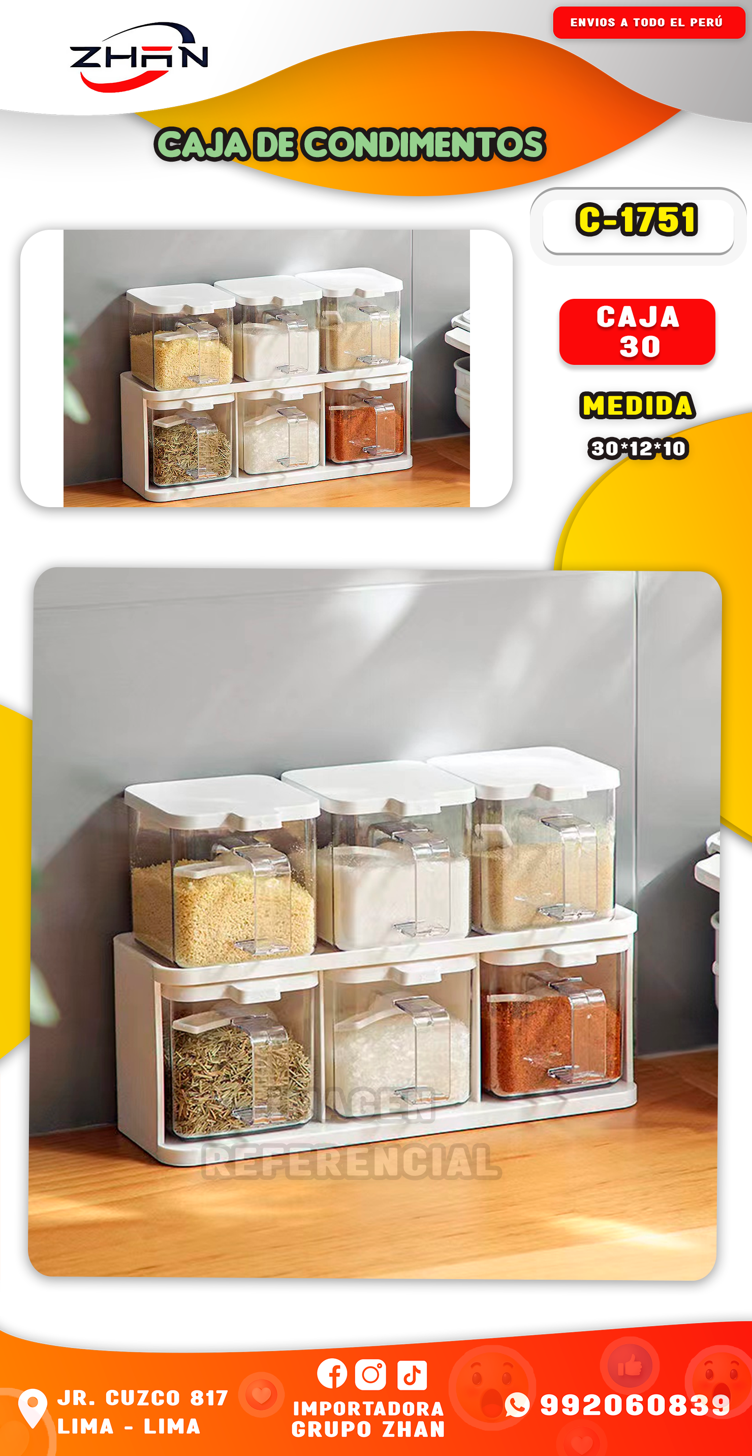 CAJA DE CONDIMENTERO