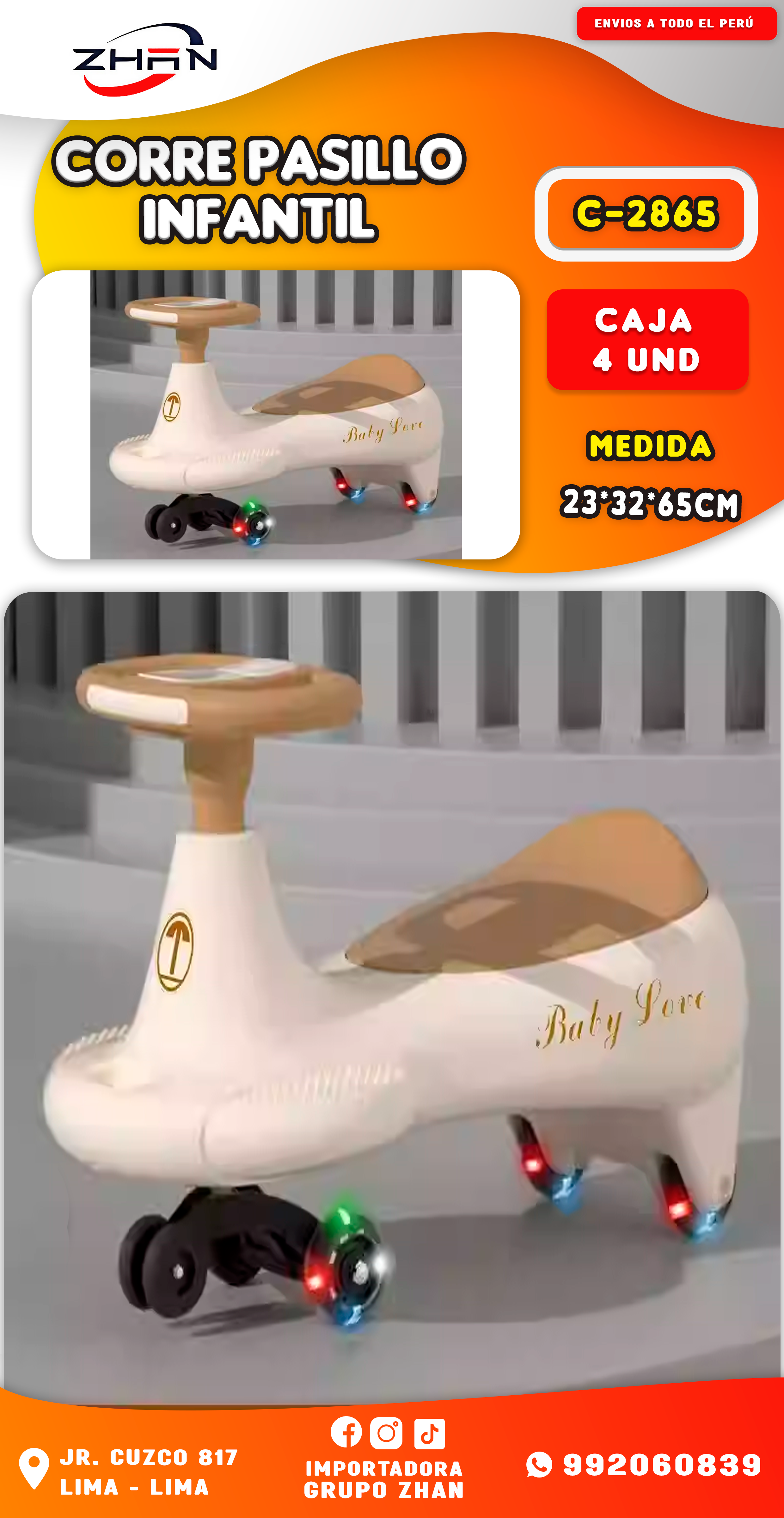 CORRE PASILLO INFANTIL