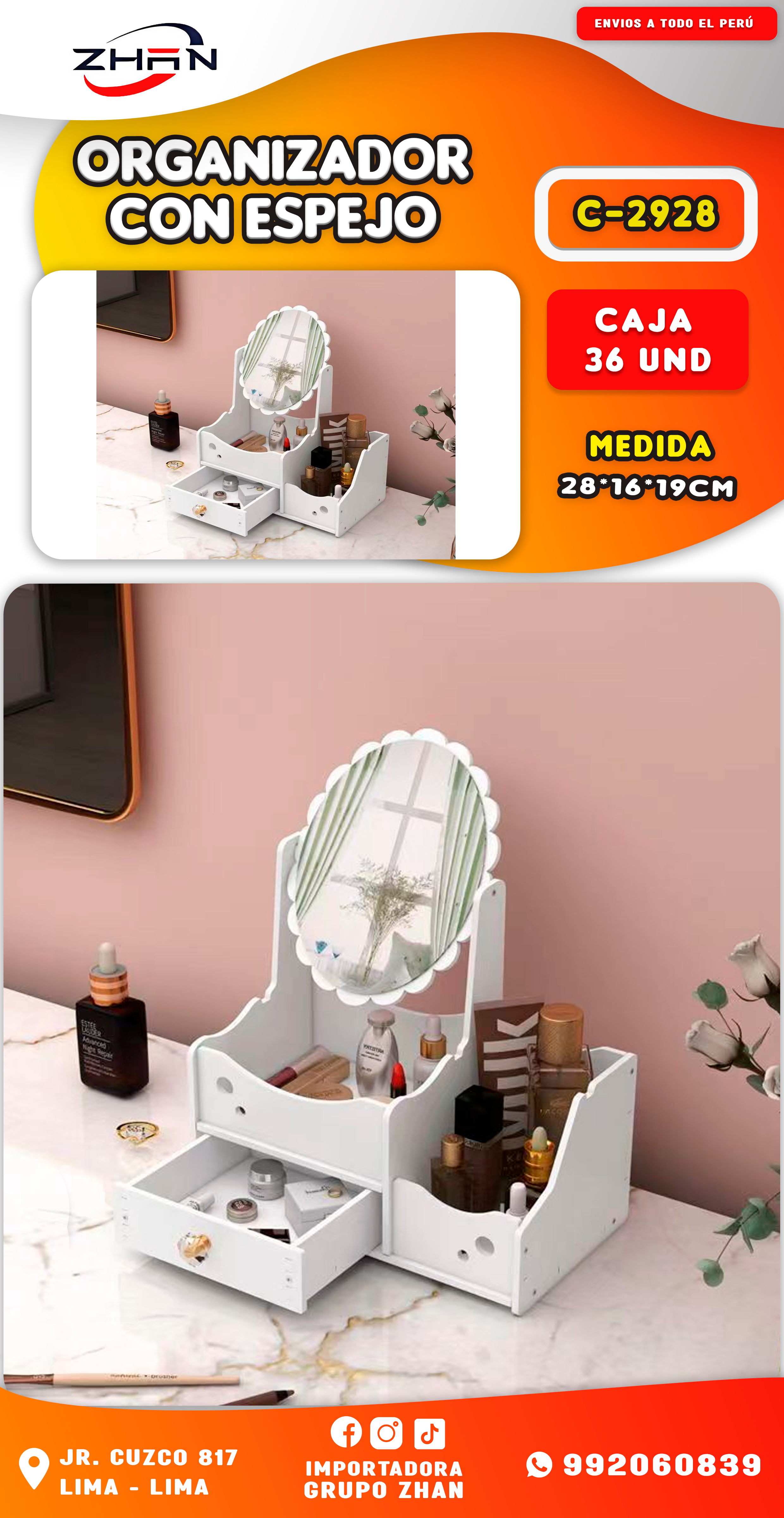 ORGANIZADOR CON ESPEJO